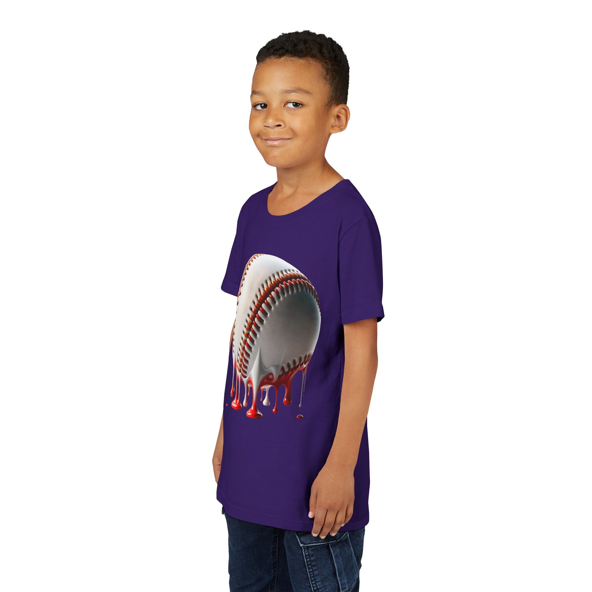 Youth Baseball Inspired Dripping Tee