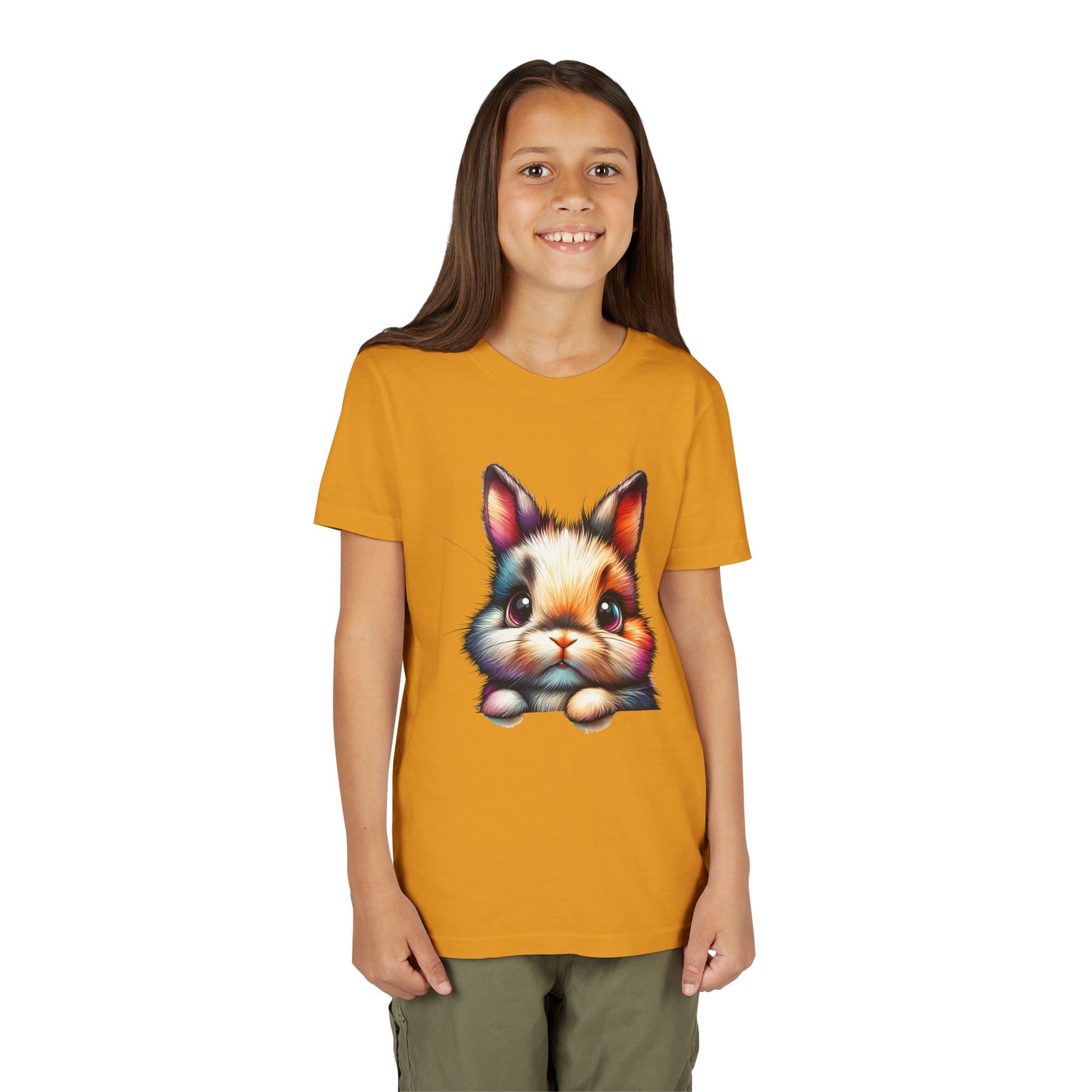 Colorful Bunny Youth Short Sleeve Tee