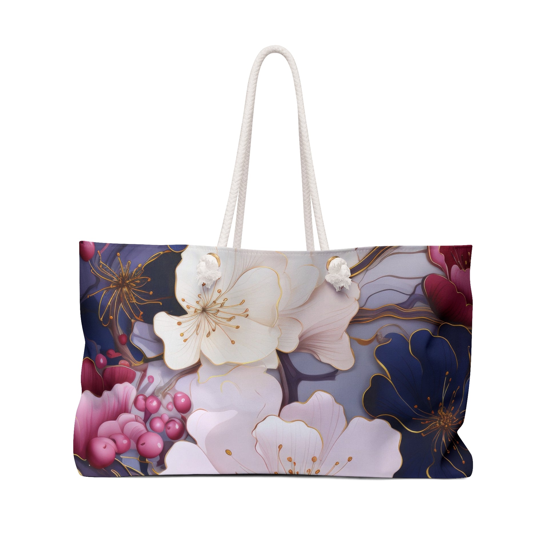 Chic Floral Weekender Bag