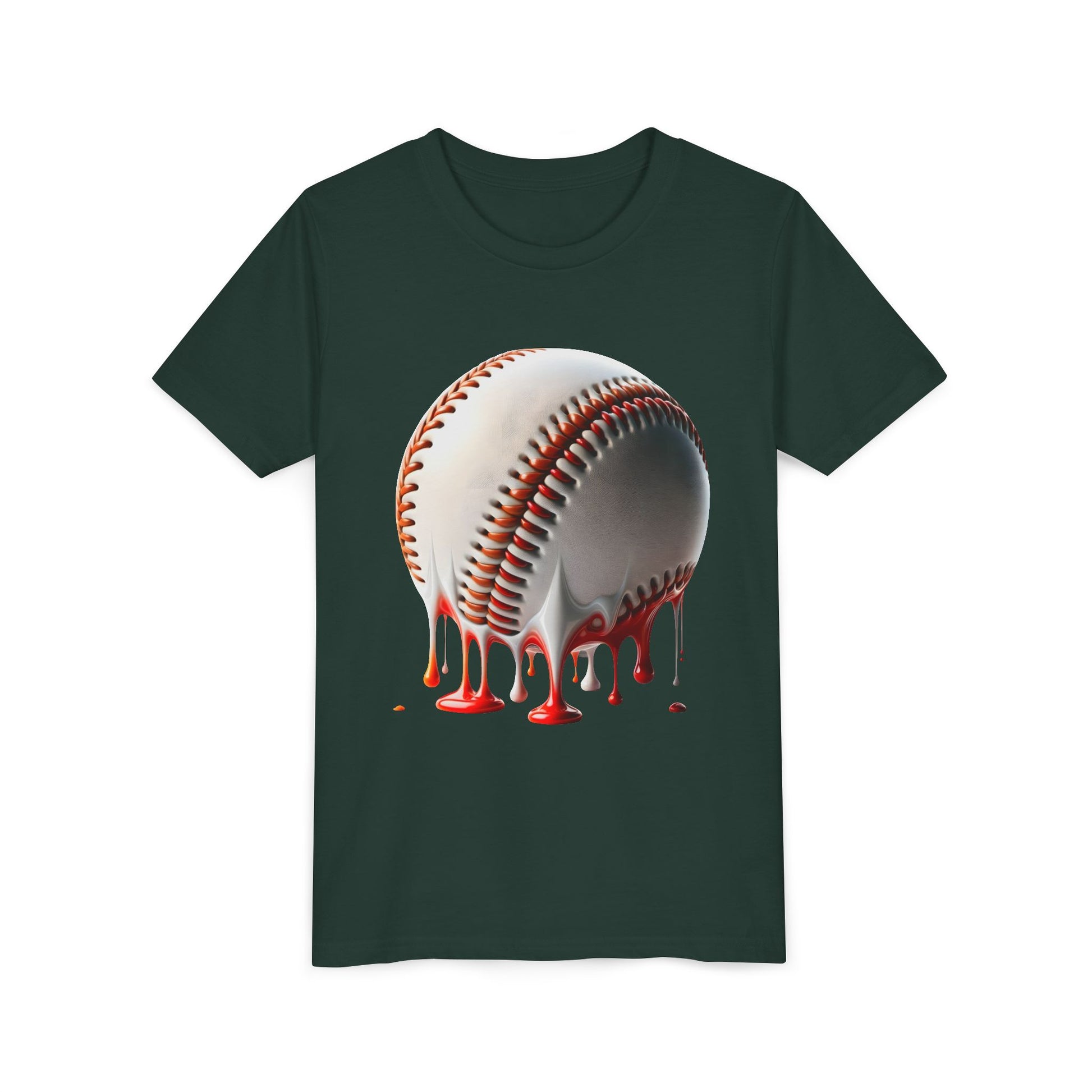 Youth Baseball Inspired Dripping Tee