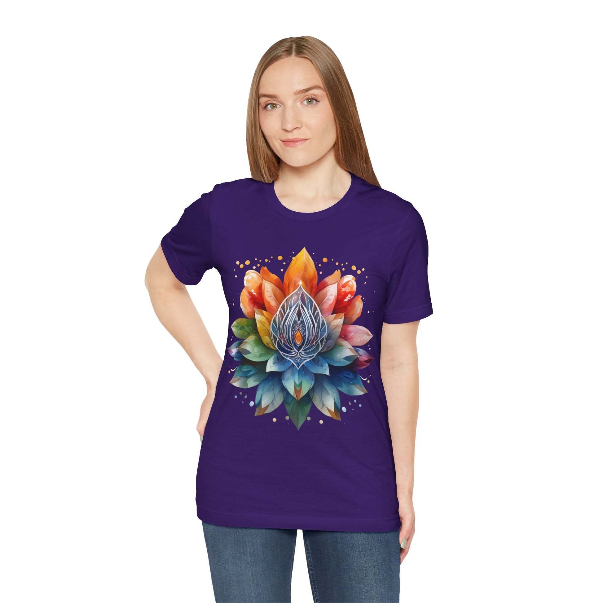 Colorful Lotus Flower T-Shirt