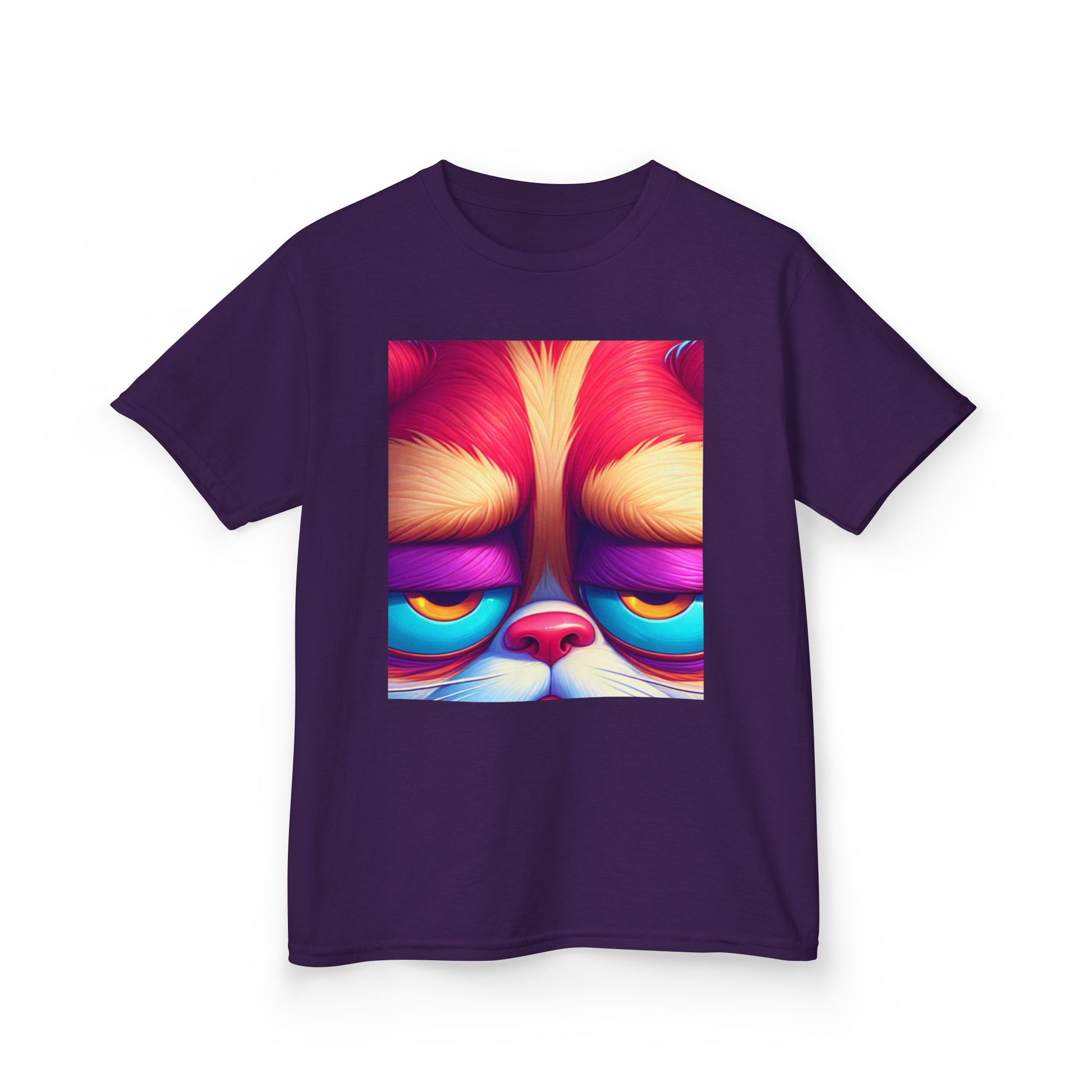 Colorful Grumpy Cat Kids Tee