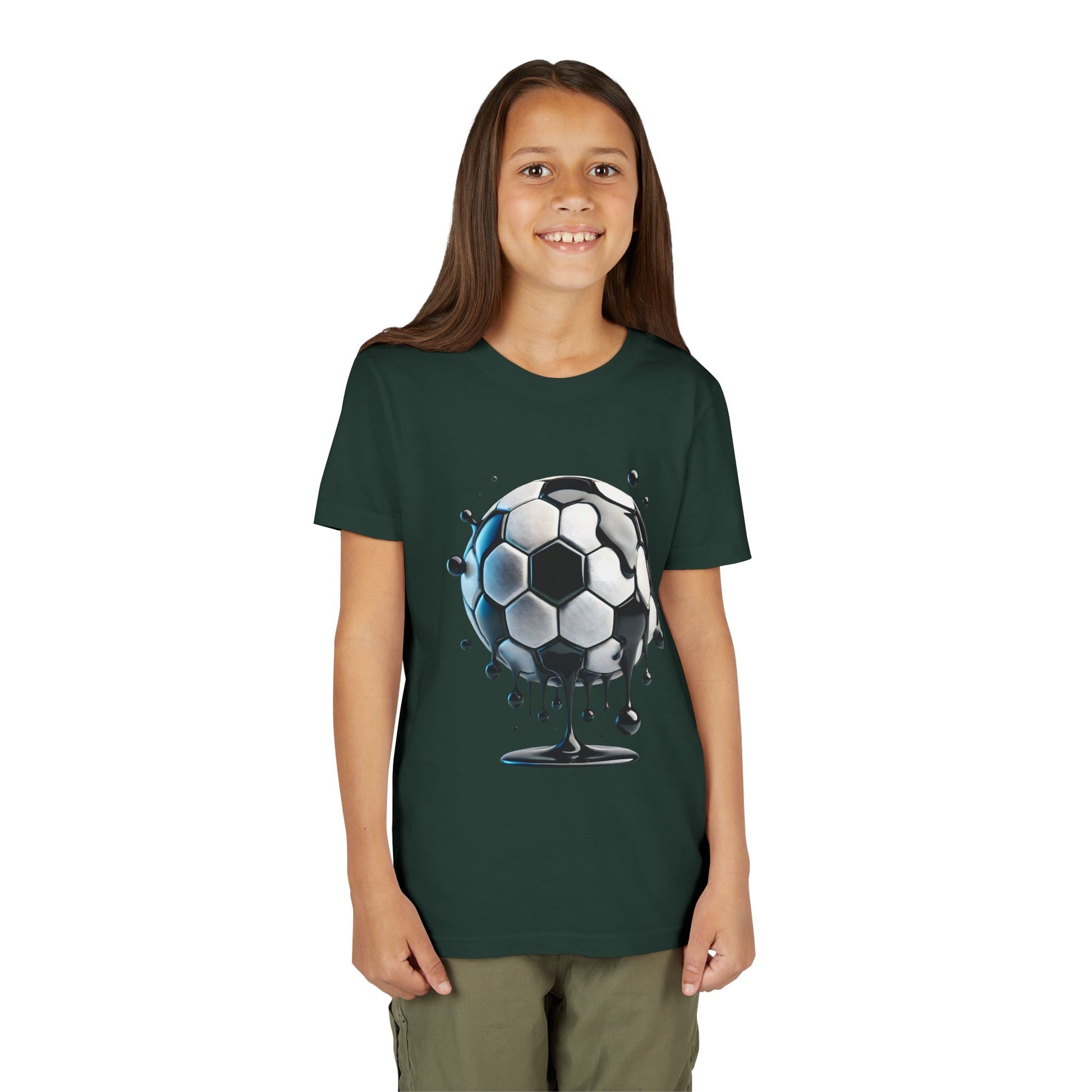 Dripping Soccer Ball Youth Tee