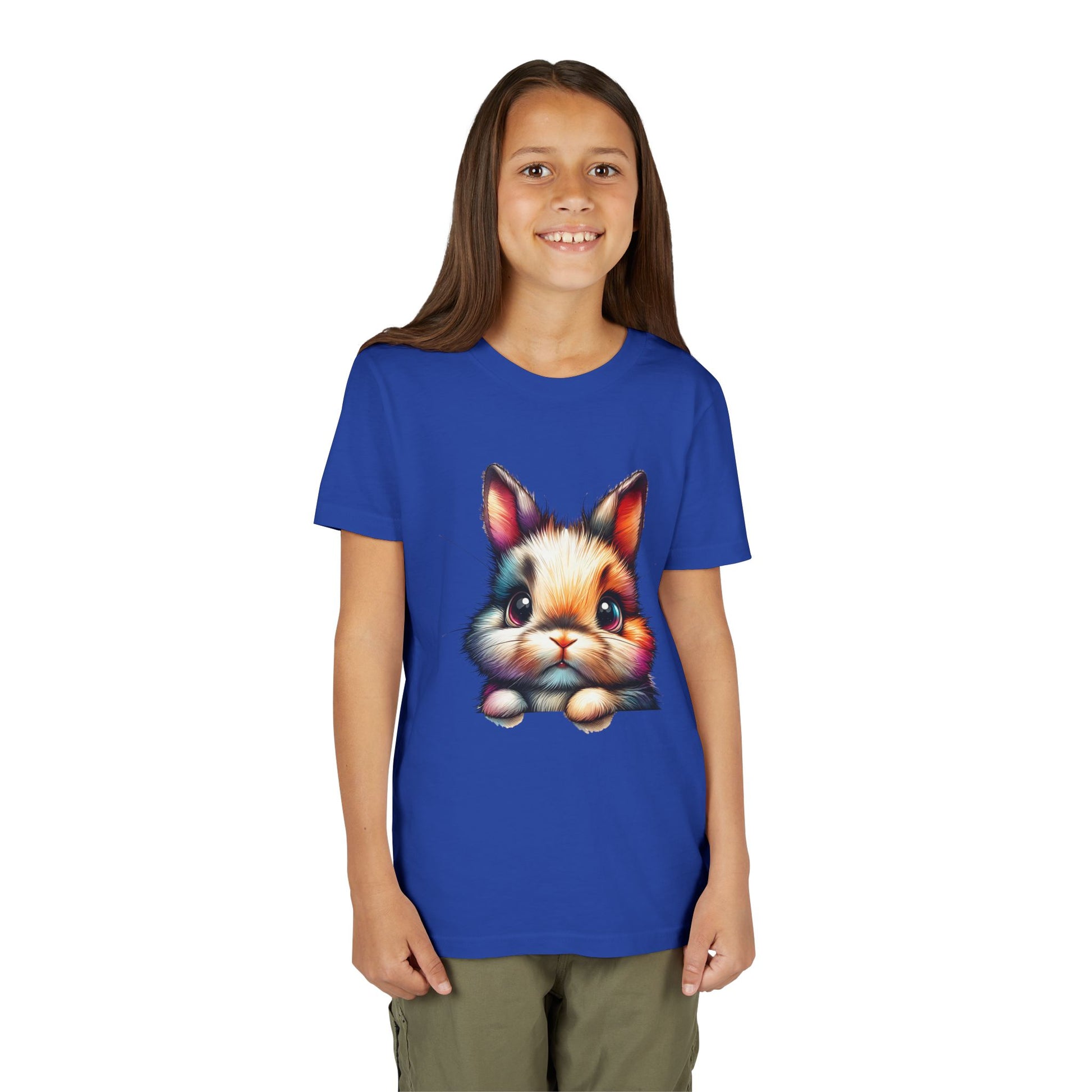 Colorful Bunny Youth Short Sleeve Tee