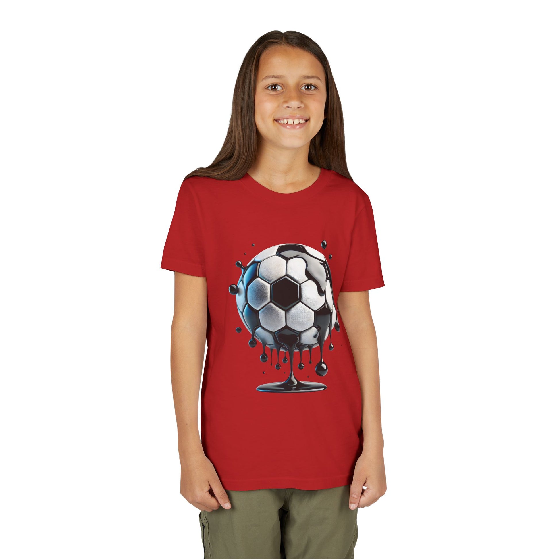 Dripping Soccer Ball Youth Tee
