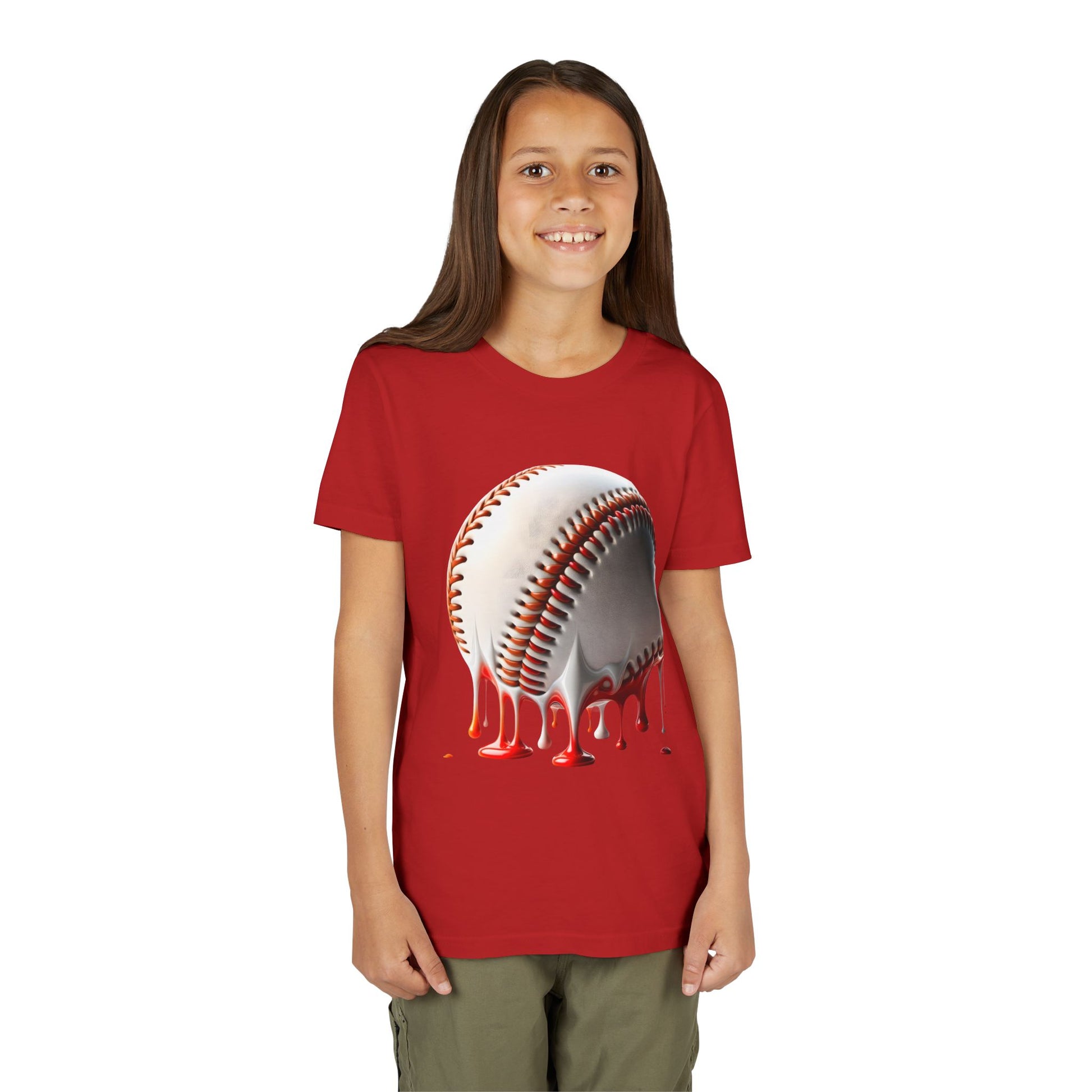 Youth Baseball Inspired Dripping Tee