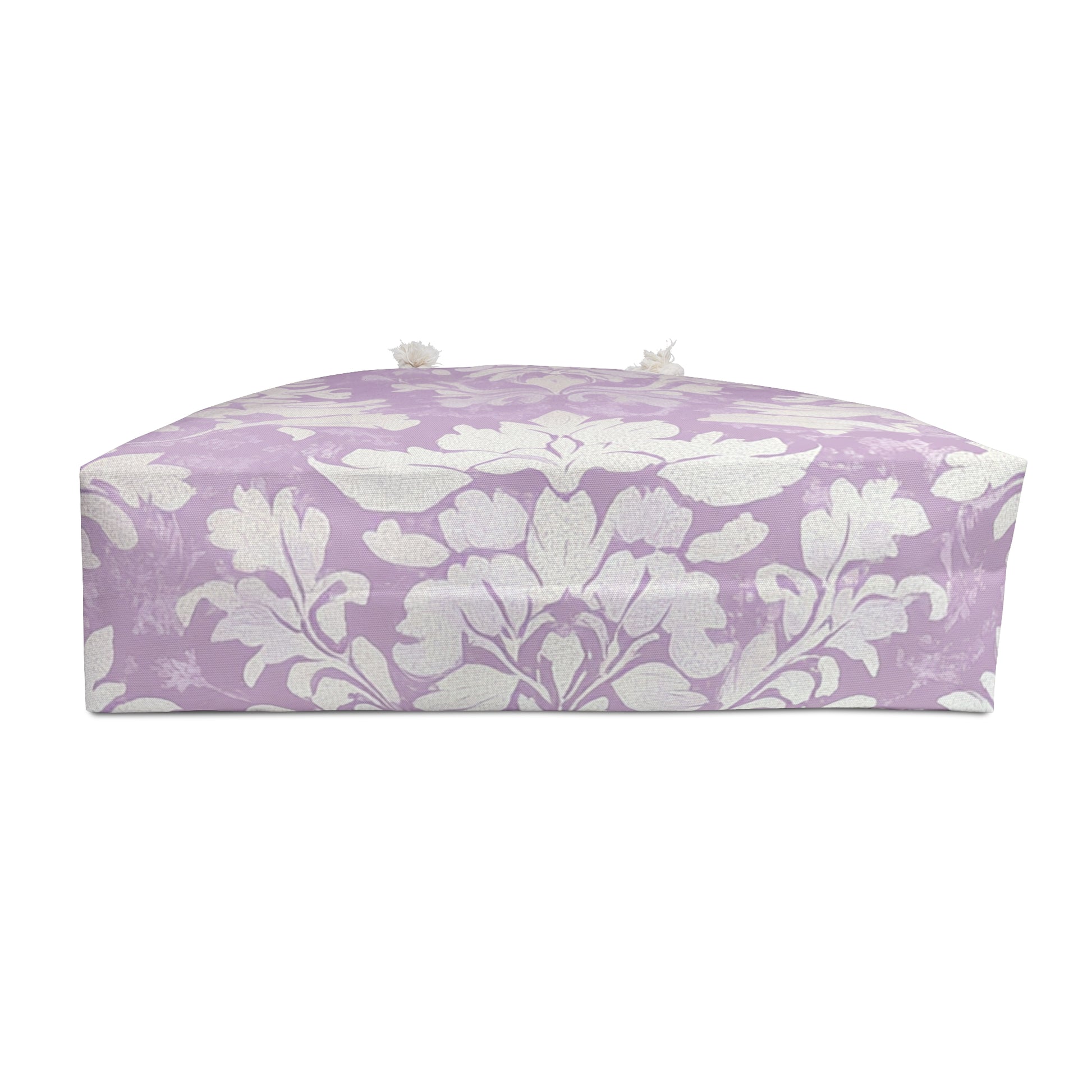 Lavender Damask Weekender Bag – Chic Vintage-Inspired Tote for Travel, Beach, or Everyday Style