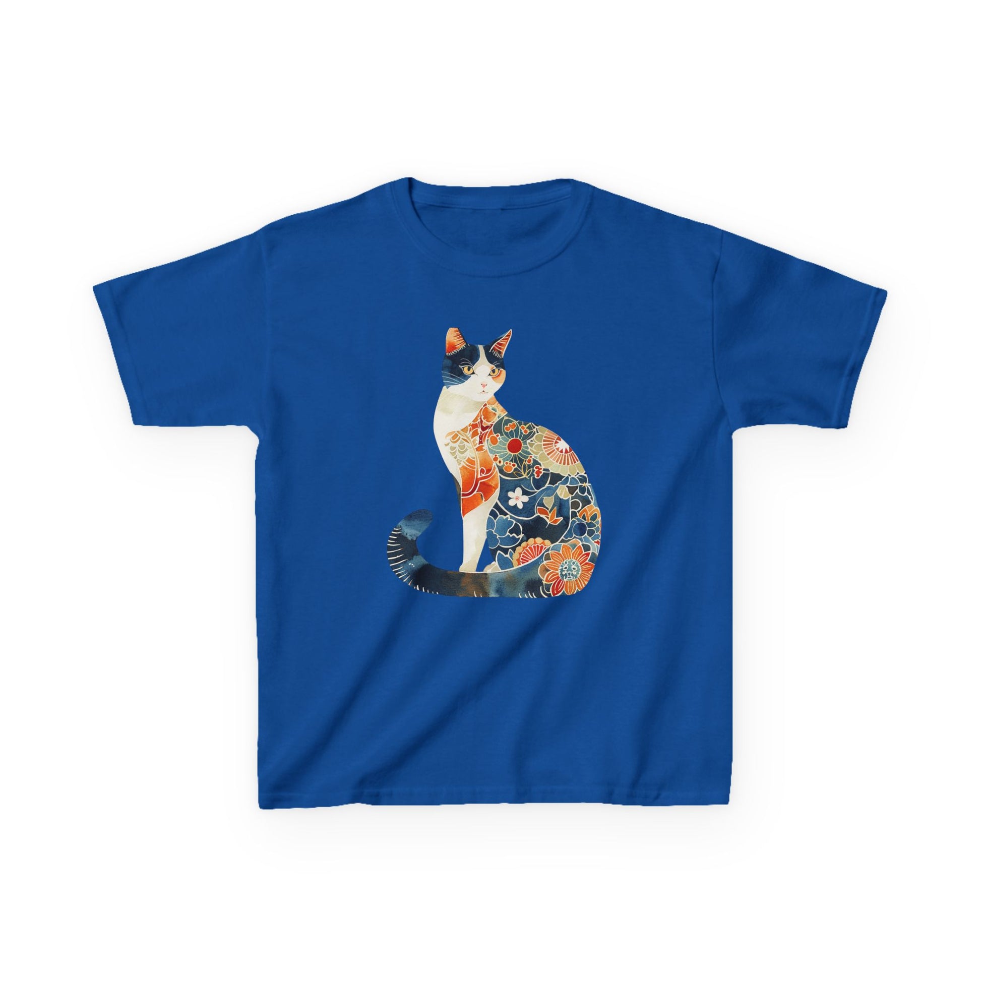 Colorful Cat Kids Cotton Tee