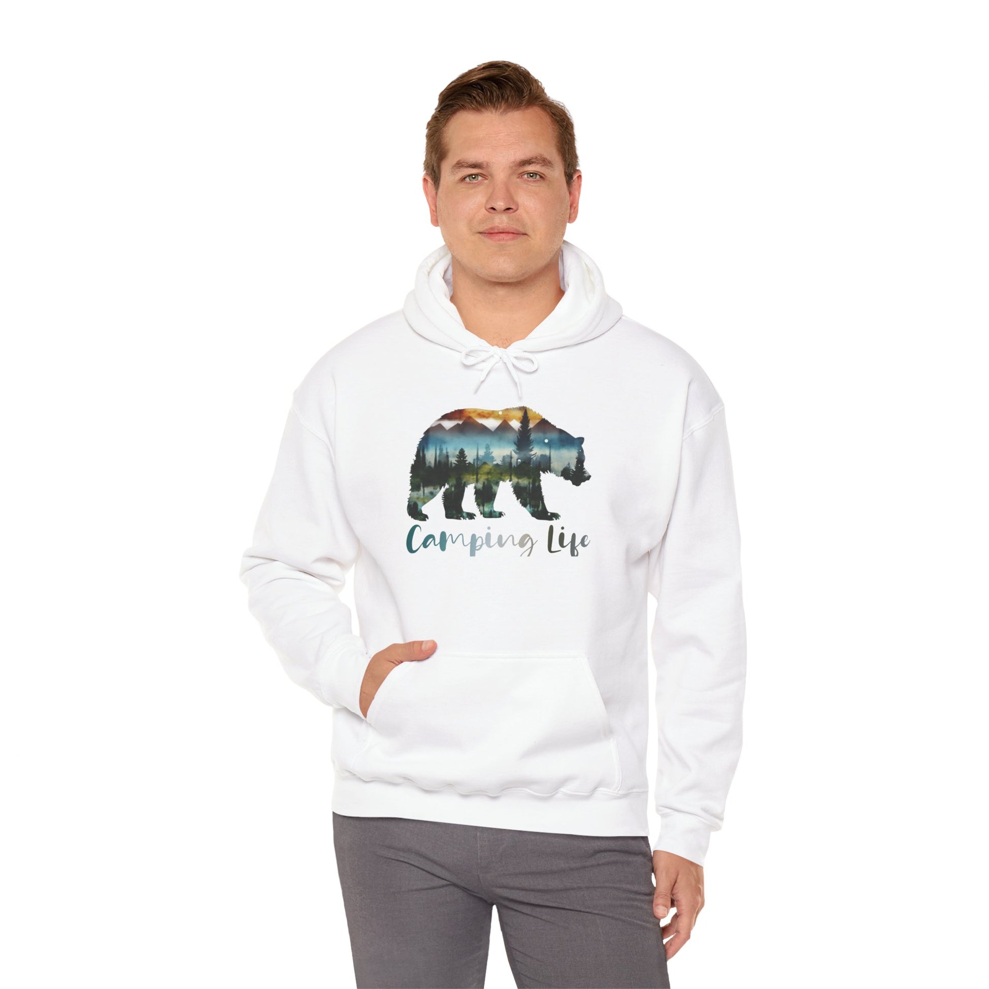 Camping Life Bear Hoodie