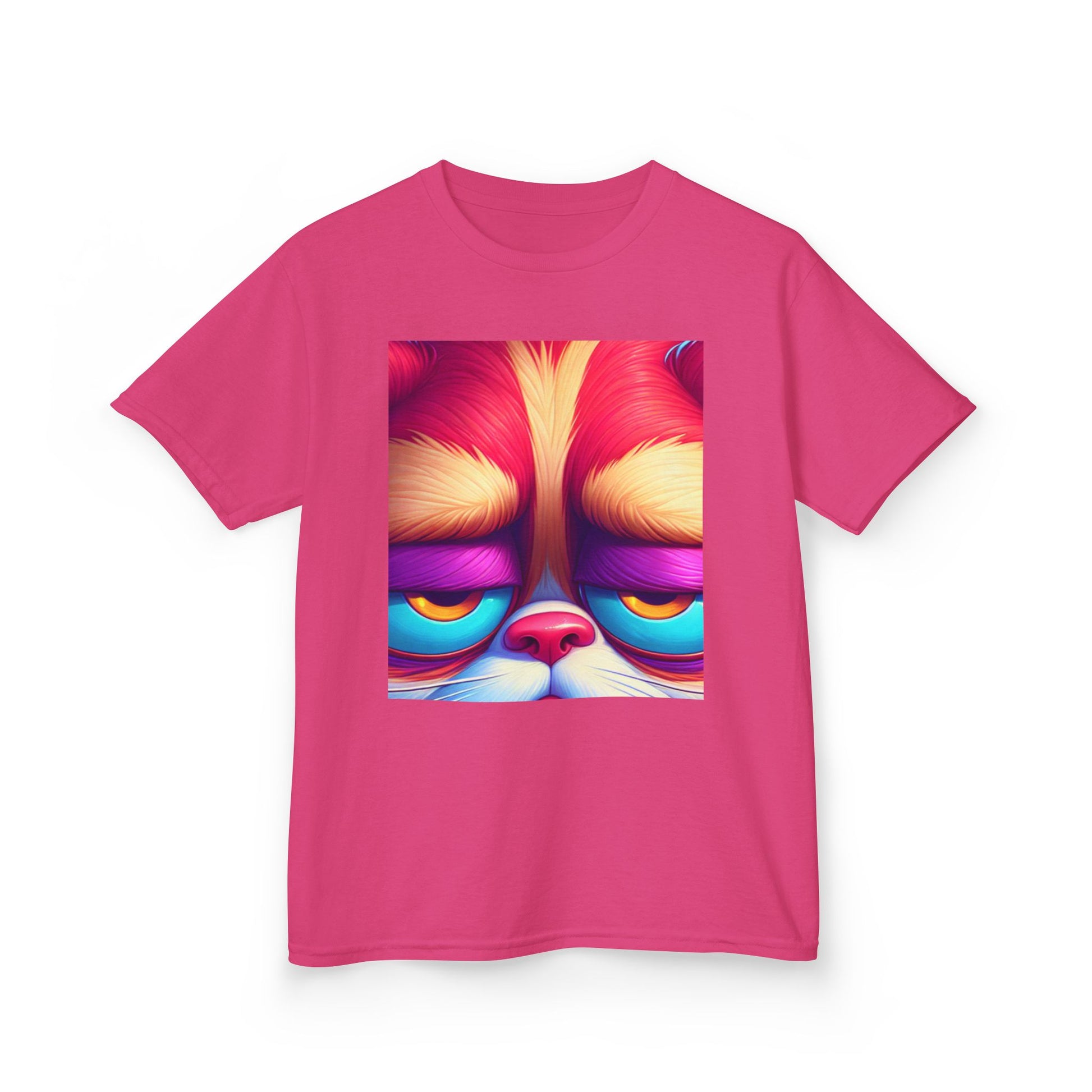 Colorful Grumpy Cat Kids Tee