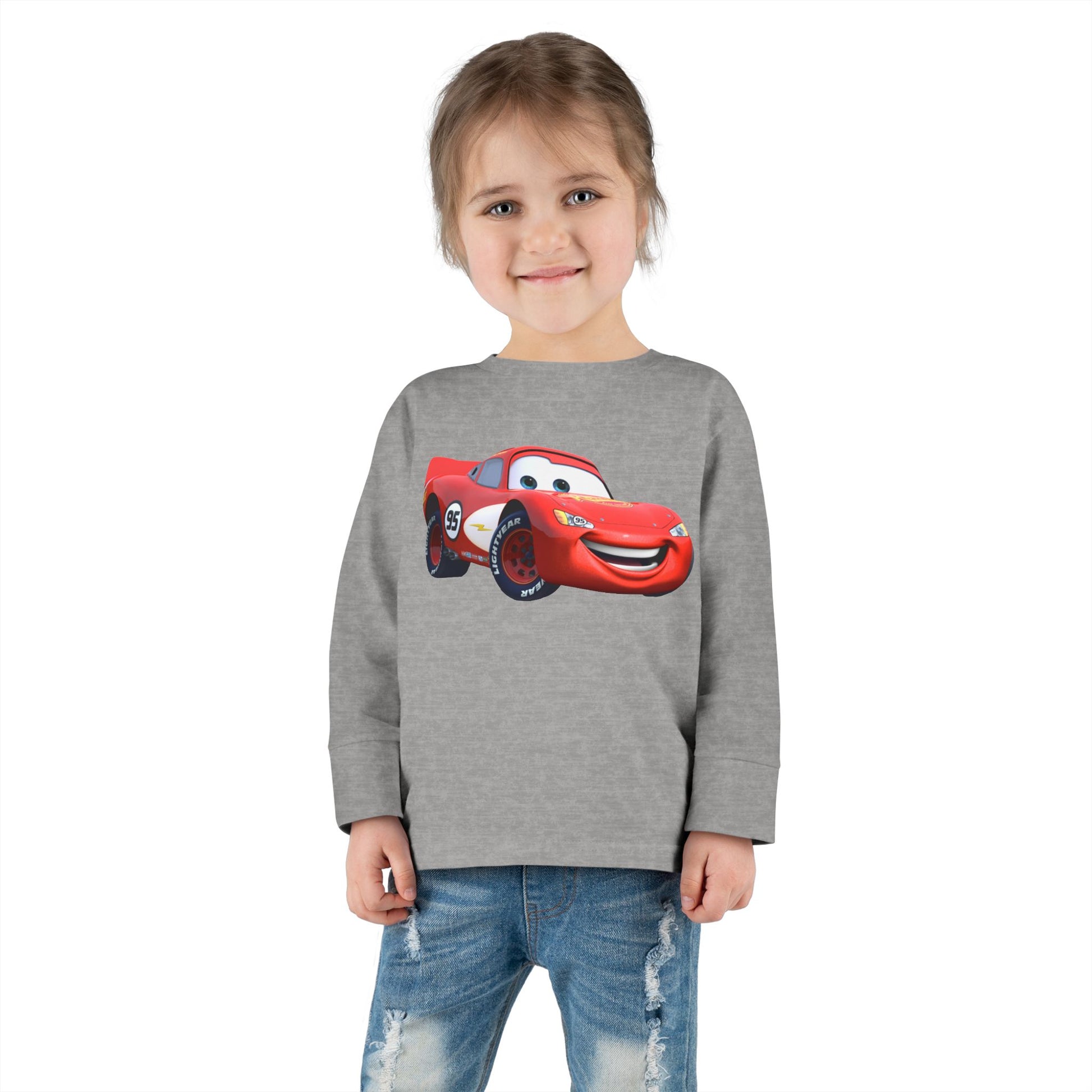 Toddler Cars Graphic Long Sleeve Tee