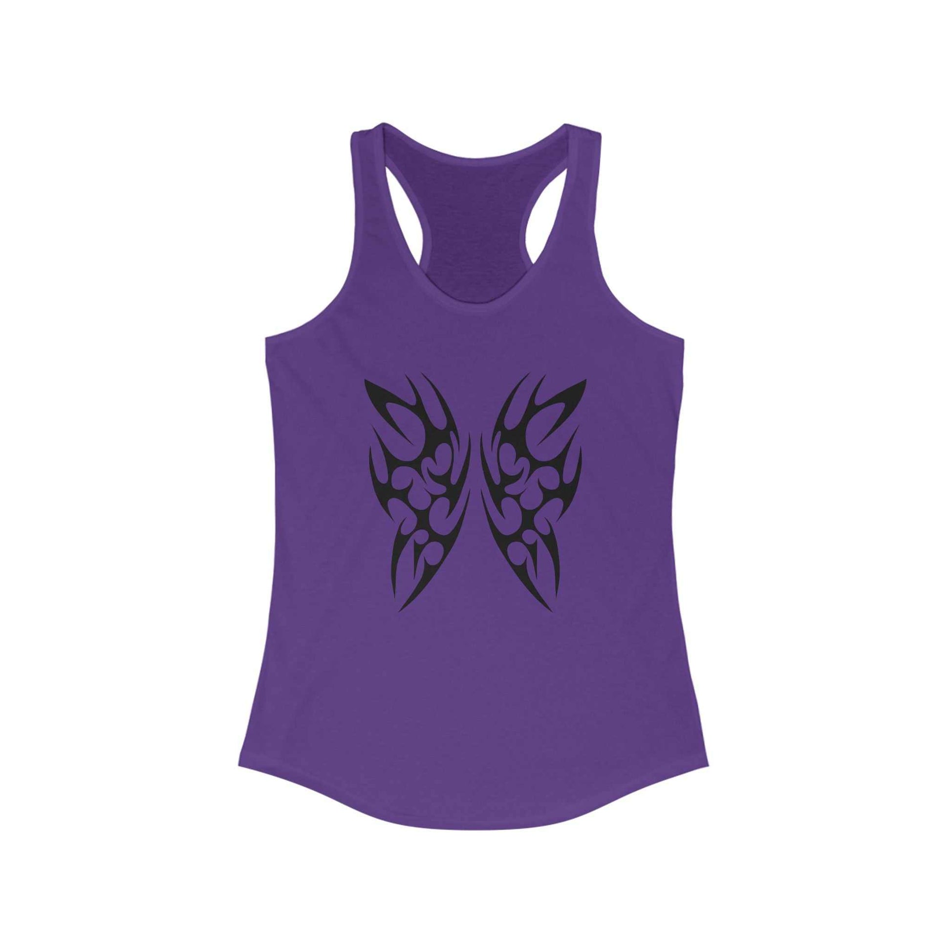 Tribal Butterfly Racerback Tank Top
