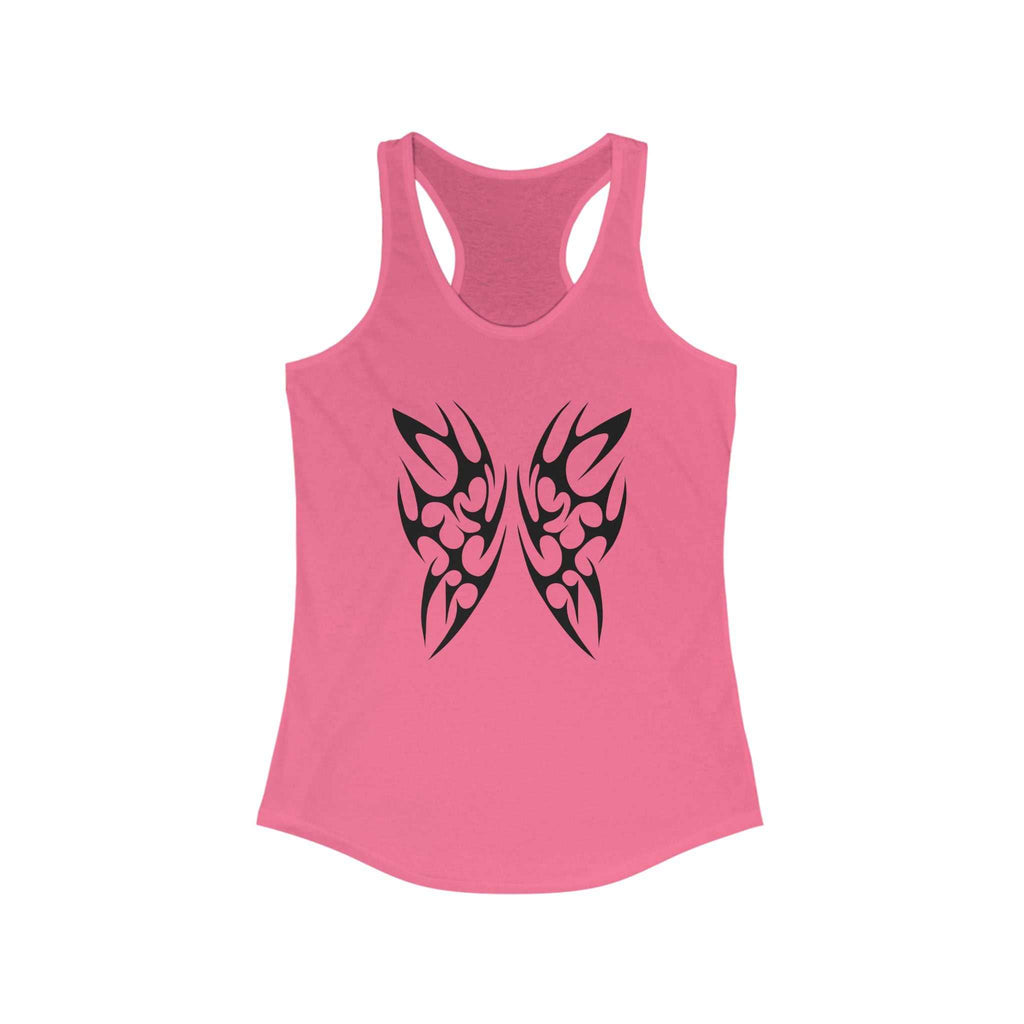 Tribal Butterfly Racerback Tank Top