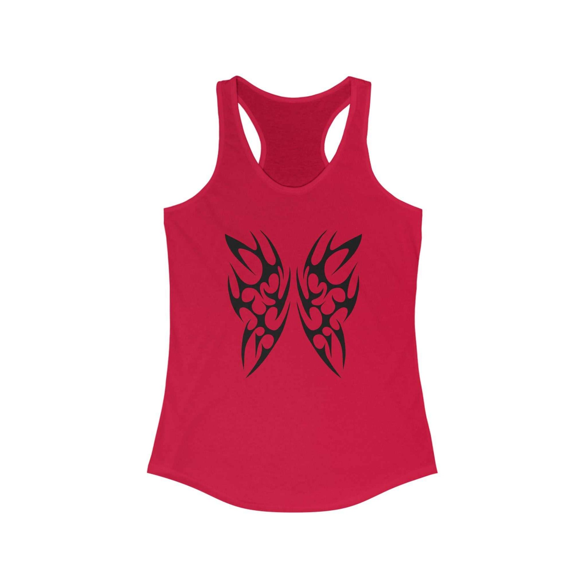 Tribal Butterfly Racerback Tank Top