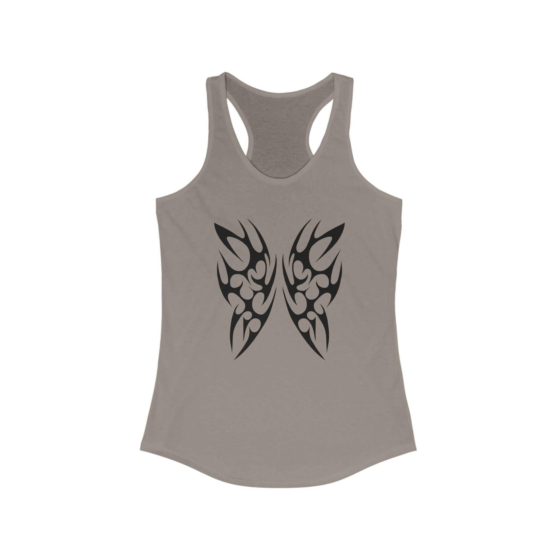 Tribal Butterfly Racerback Tank Top