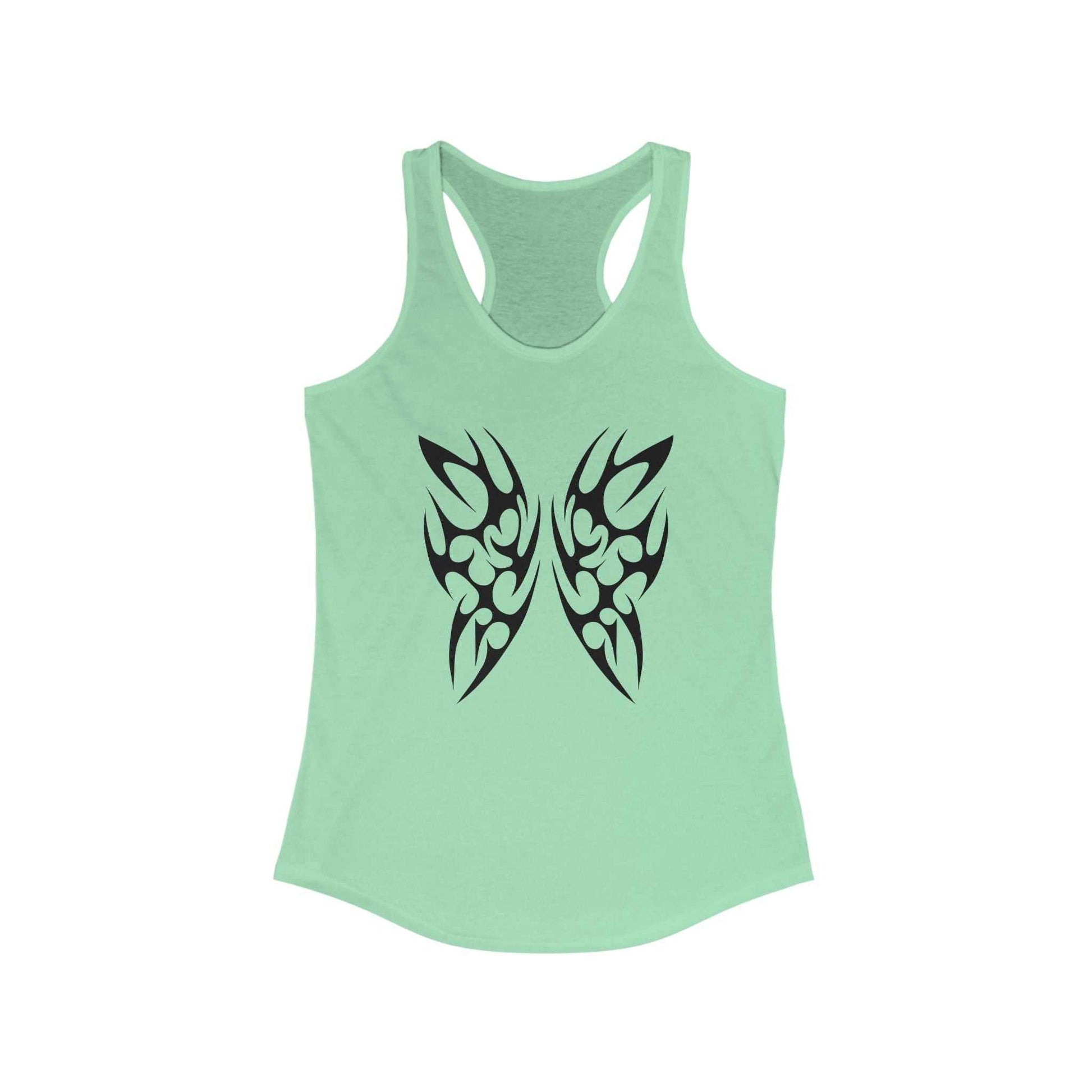 Tribal Butterfly Racerback Tank Top