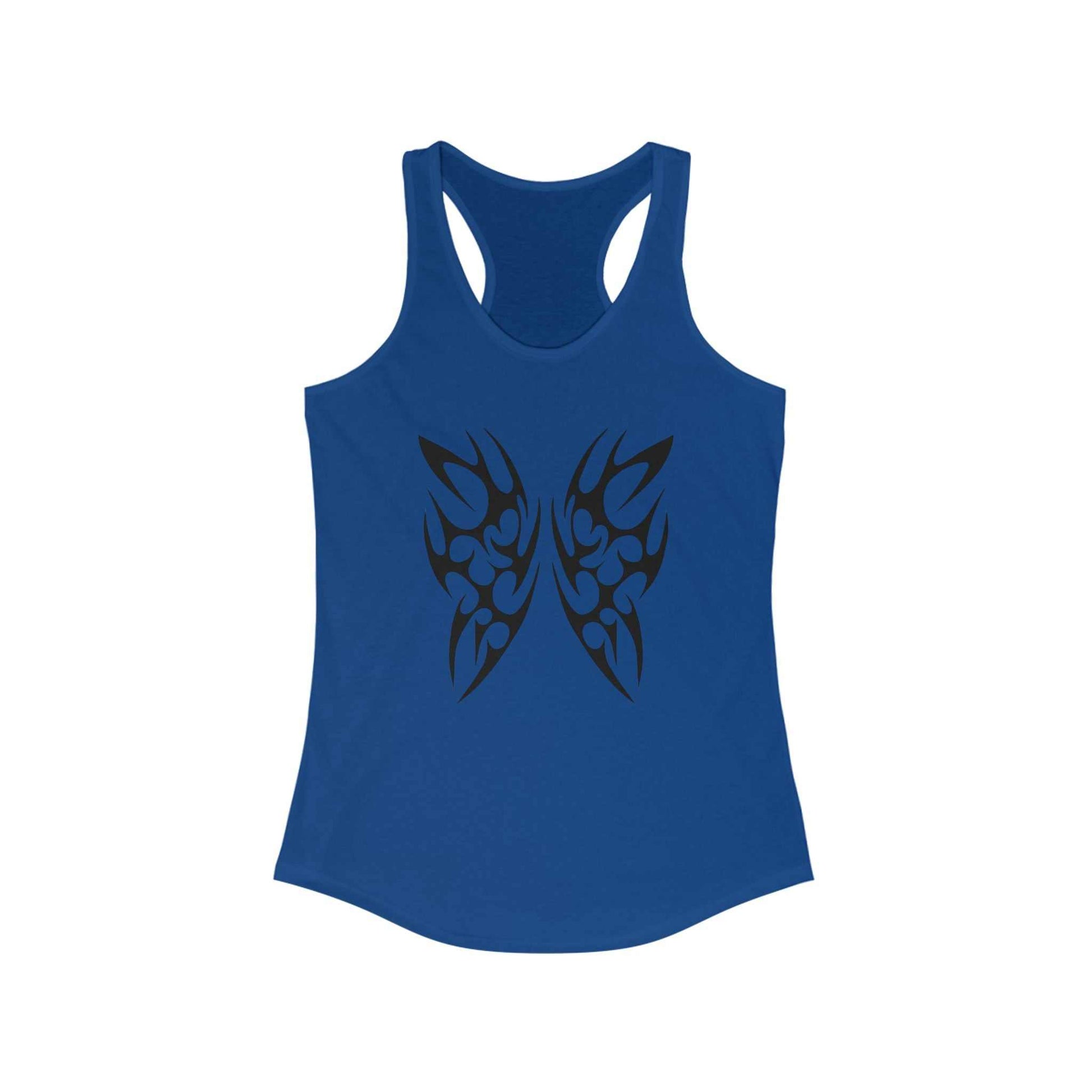 Tribal Butterfly Racerback Tank Top