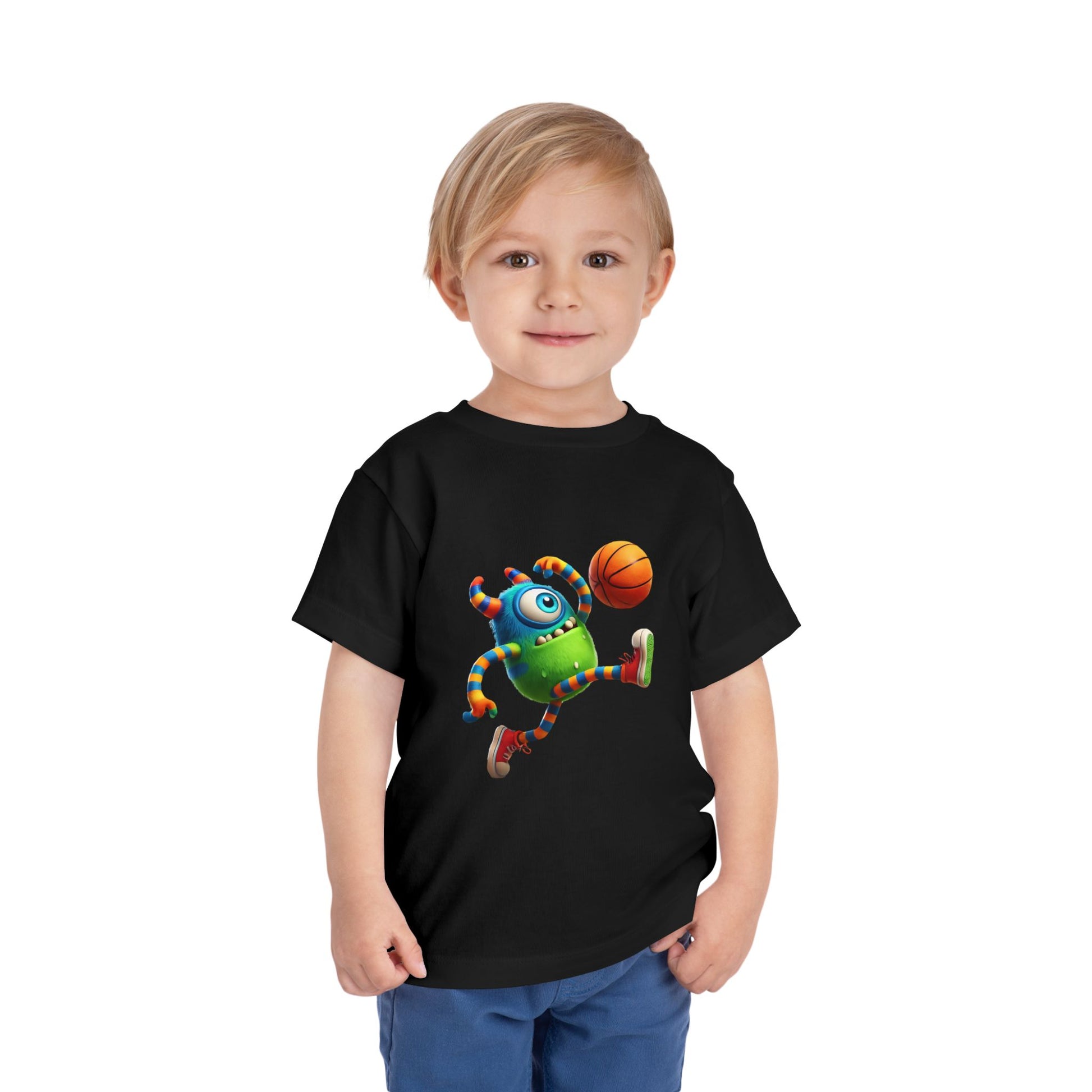 Playful Monster Toddler Tee, Fun Kids Shirt