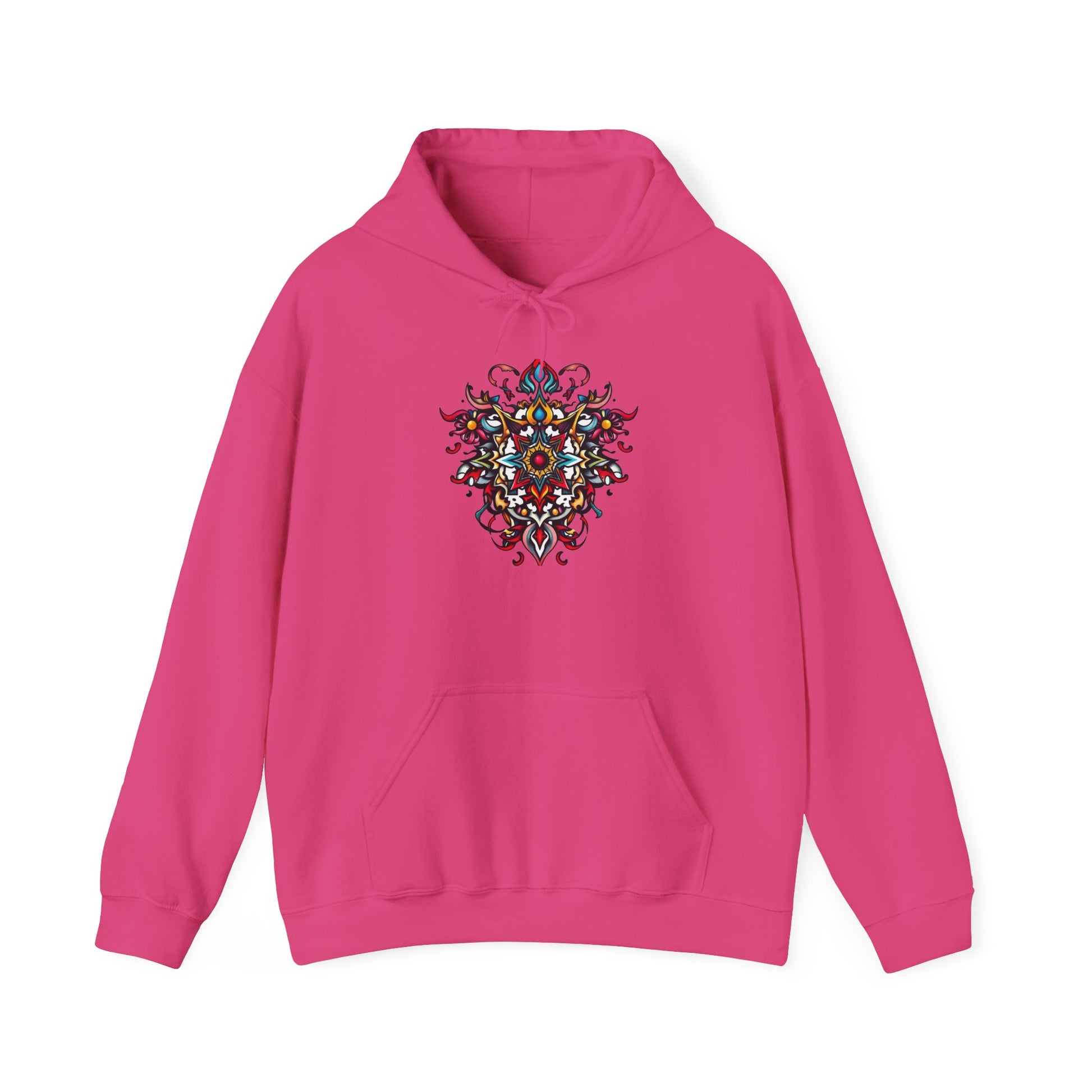 Vibrant Mandala Art Hoodie – Bold, Colorful, Intricate Design