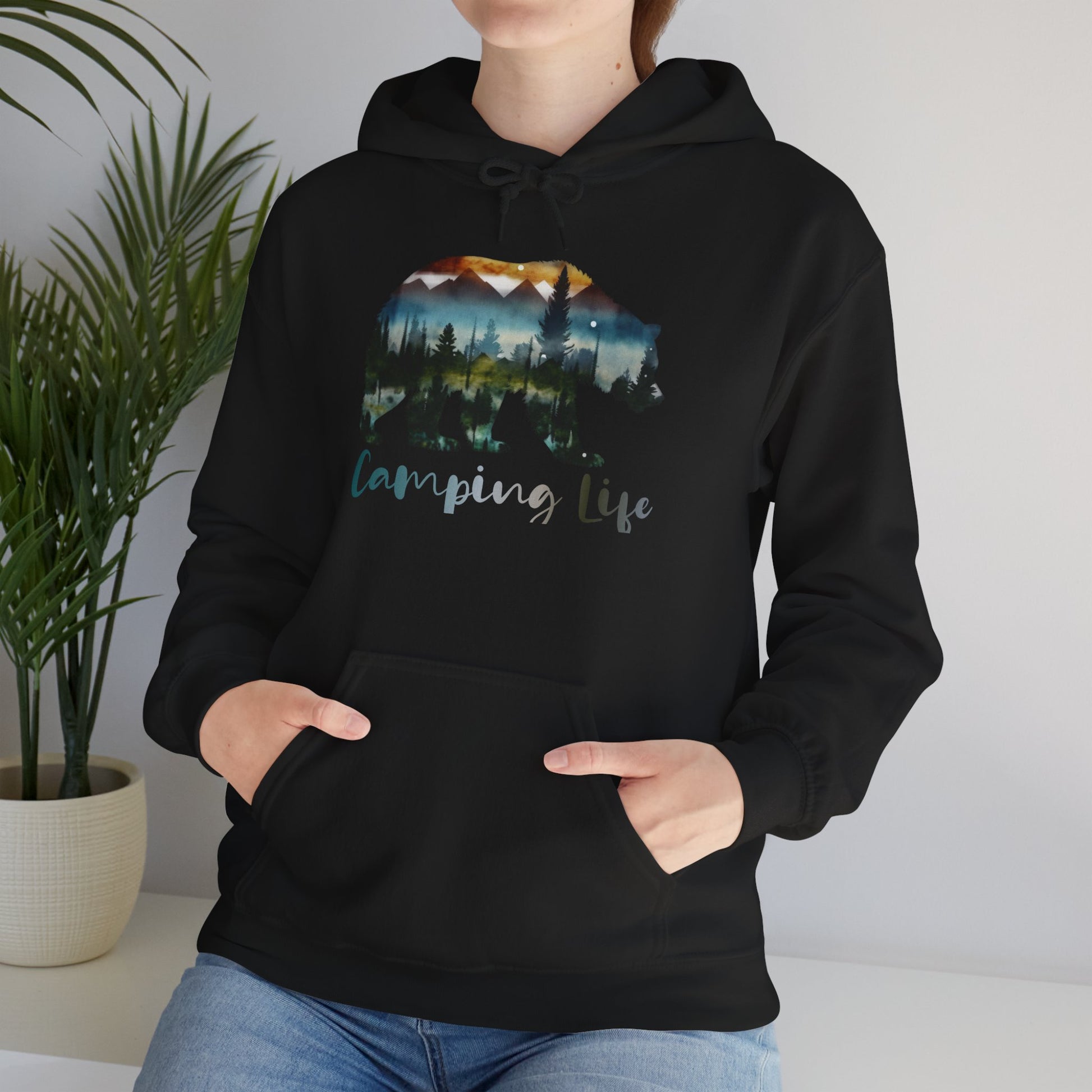 Camping Life Bear Hoodie