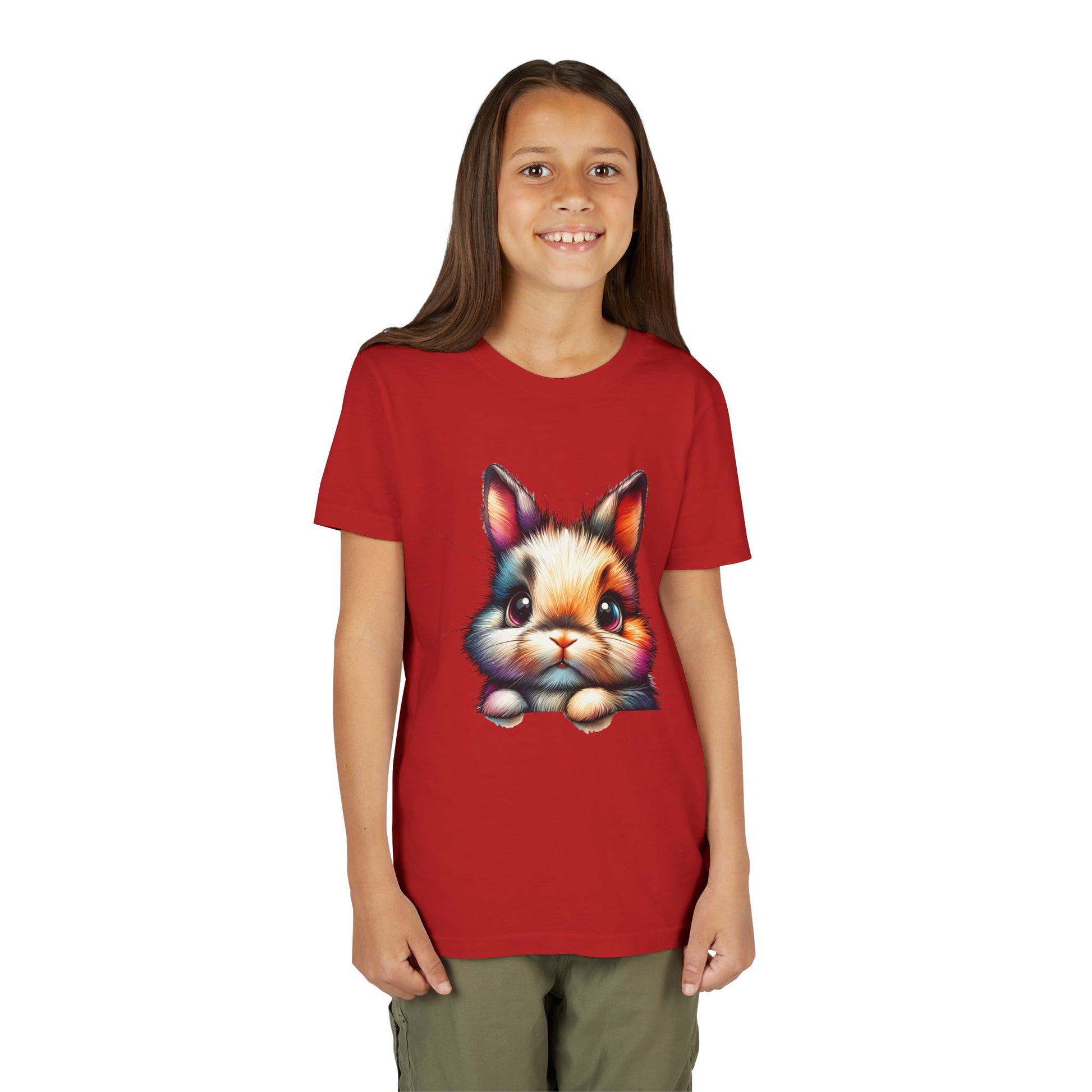 Colorful Bunny Youth Short Sleeve Tee