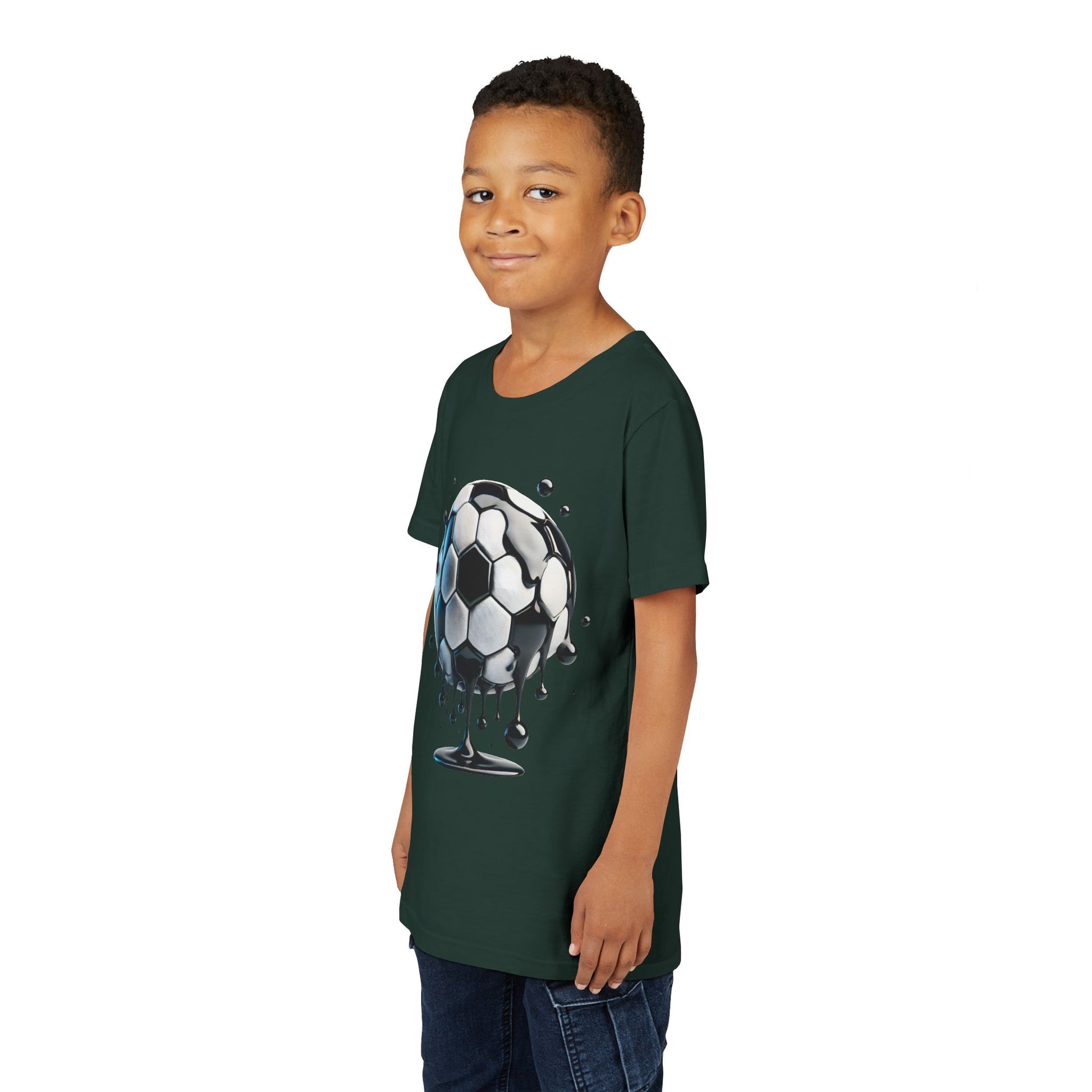 Dripping Soccer Ball Youth Tee