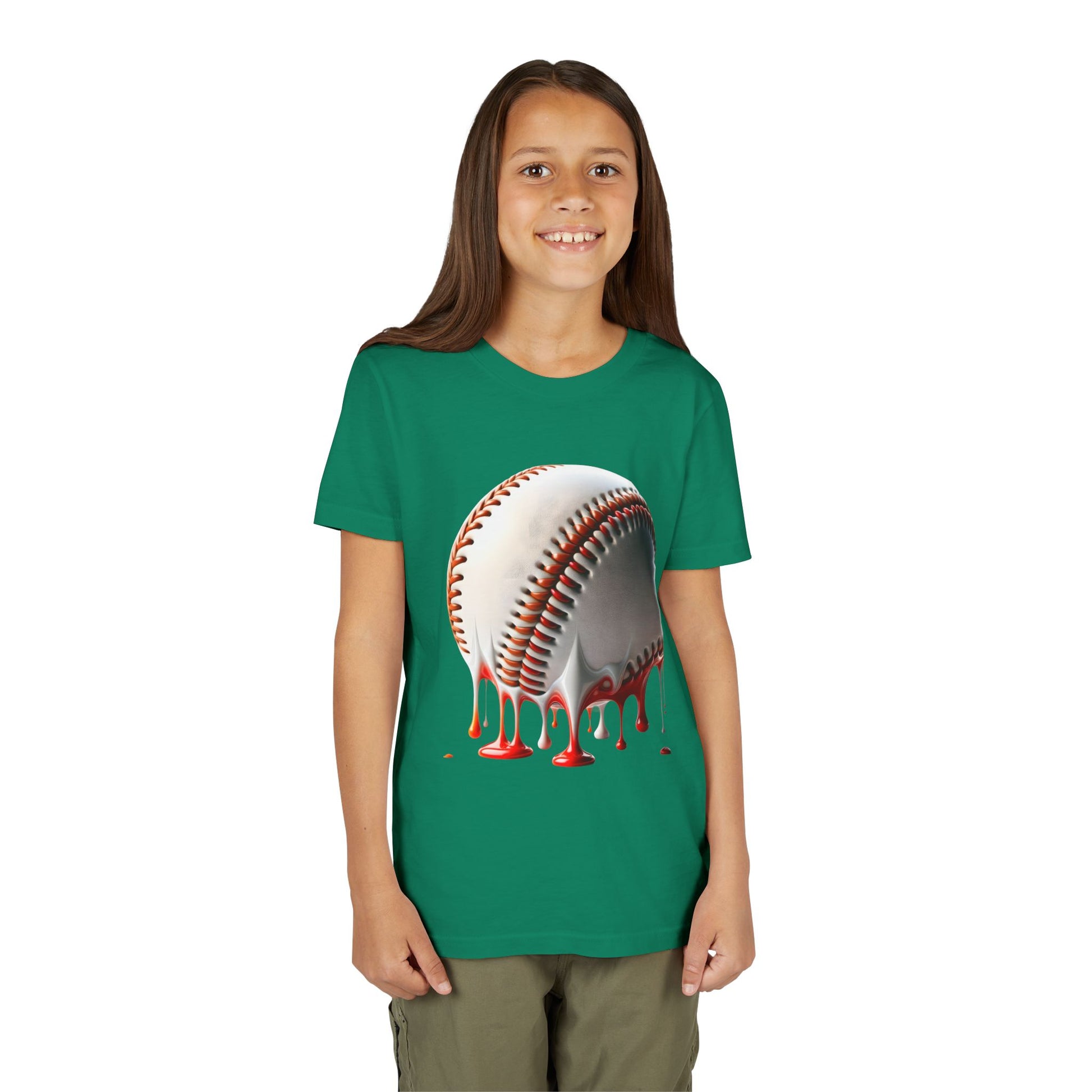 Youth Baseball Inspired Dripping Tee