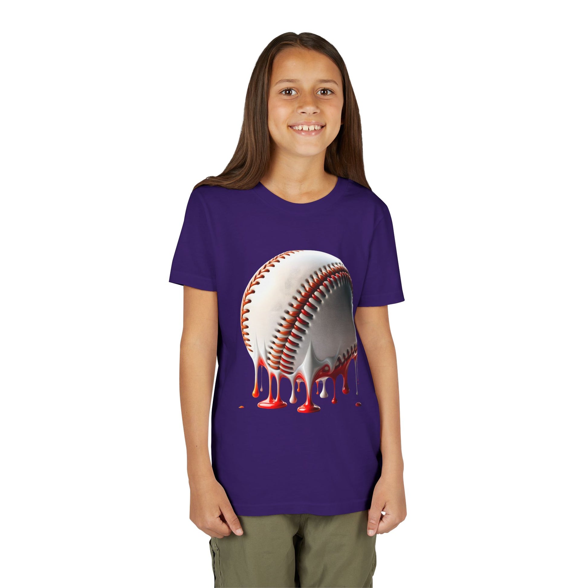 Youth Baseball Inspired Dripping Tee