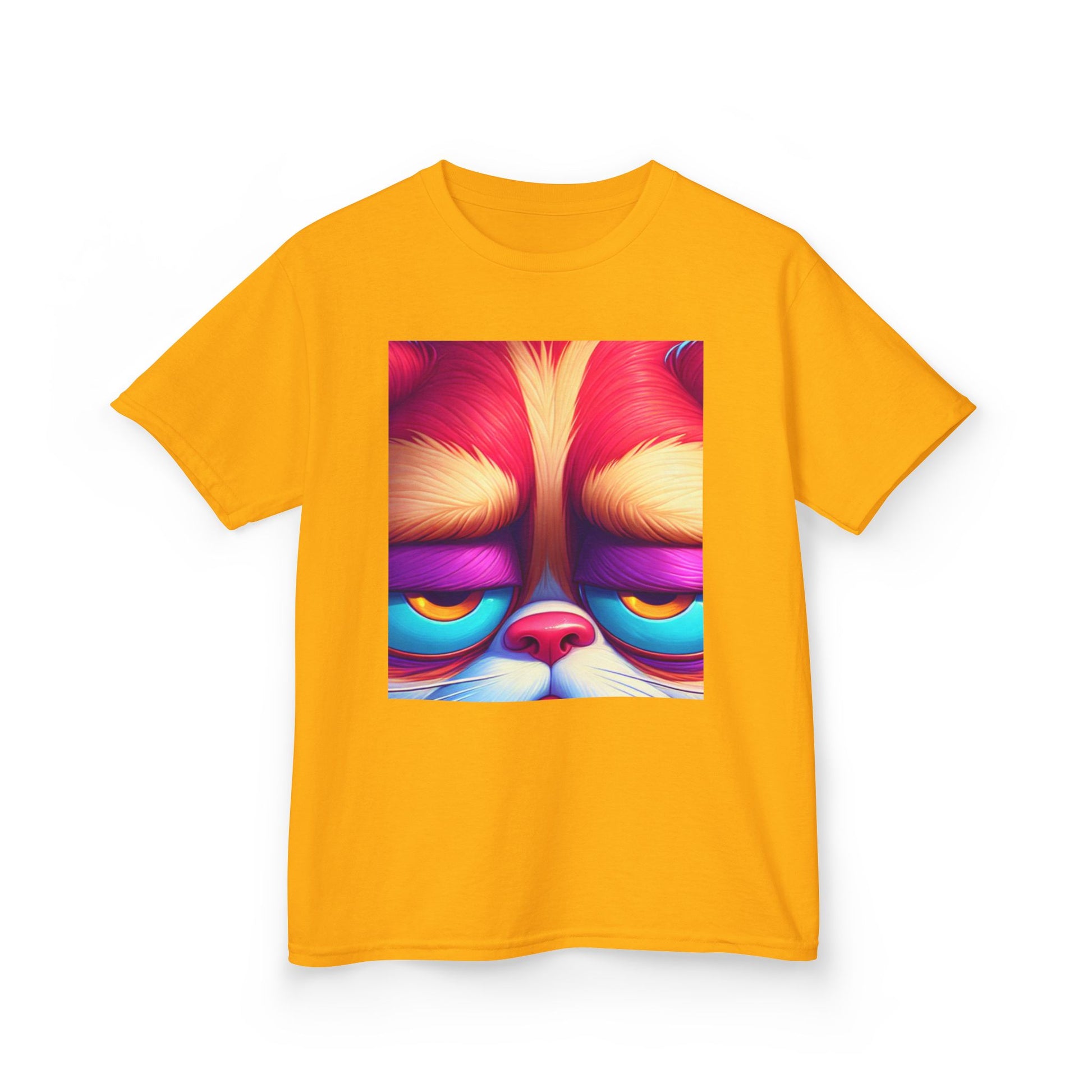 Colorful Grumpy Cat Kids Tee