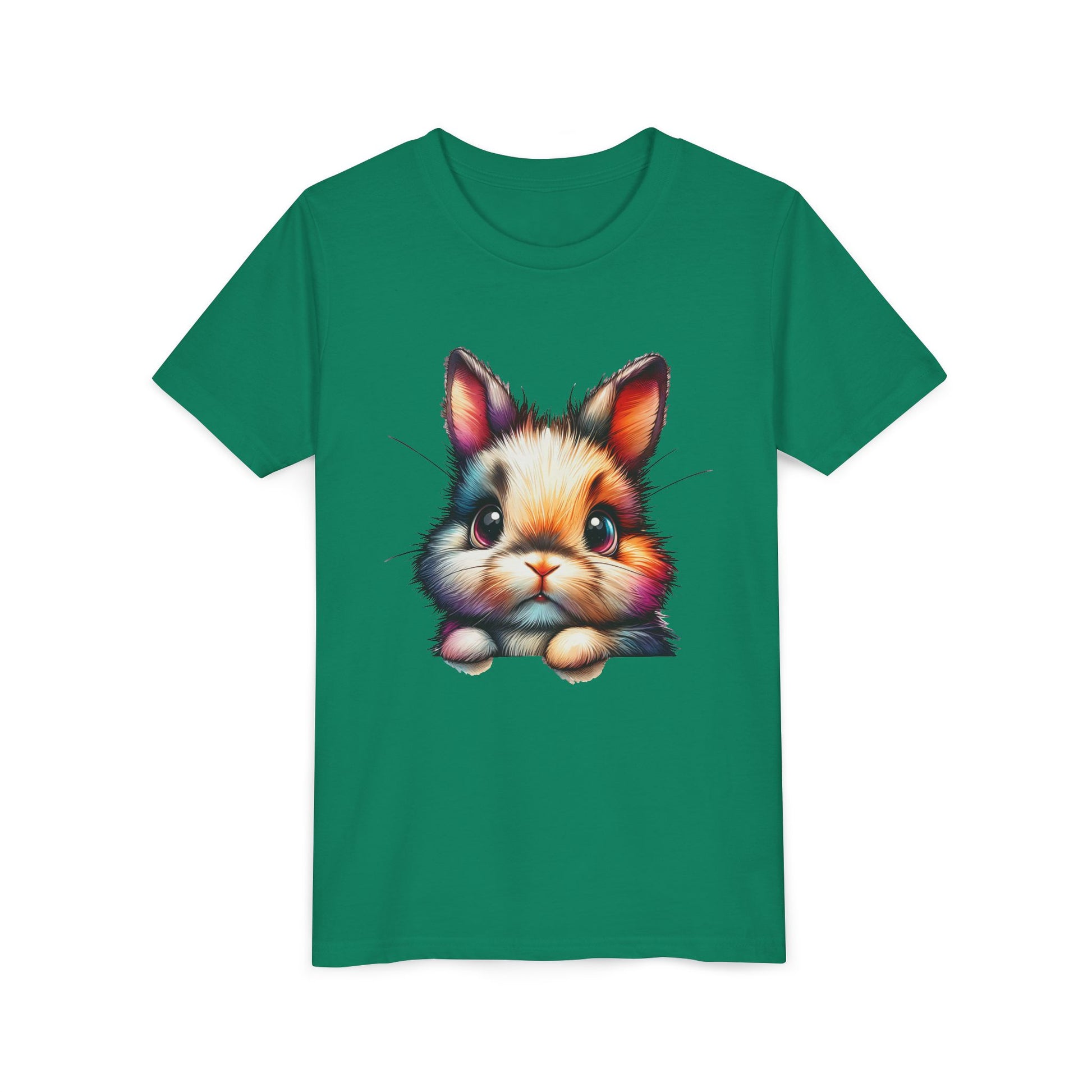 Colorful Bunny Youth Short Sleeve Tee