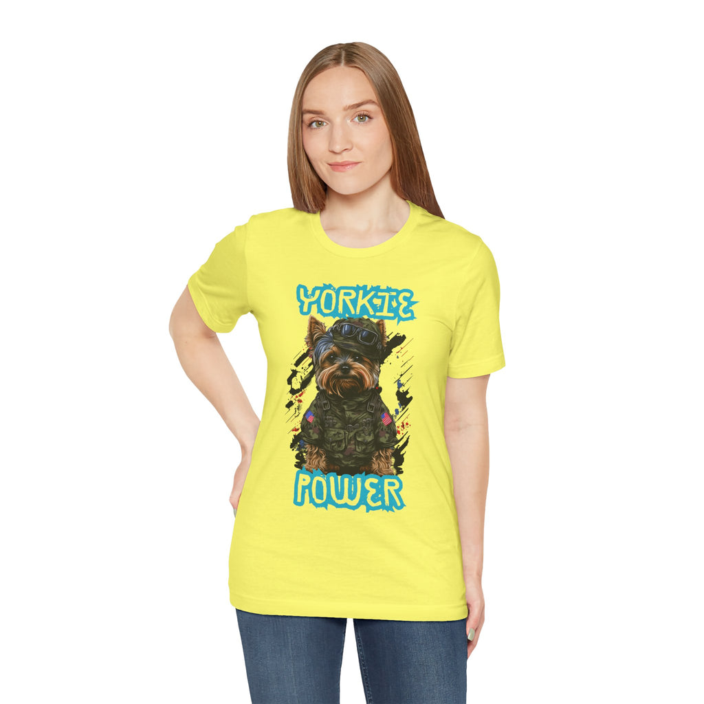 Yorkie Power Unisex Tee