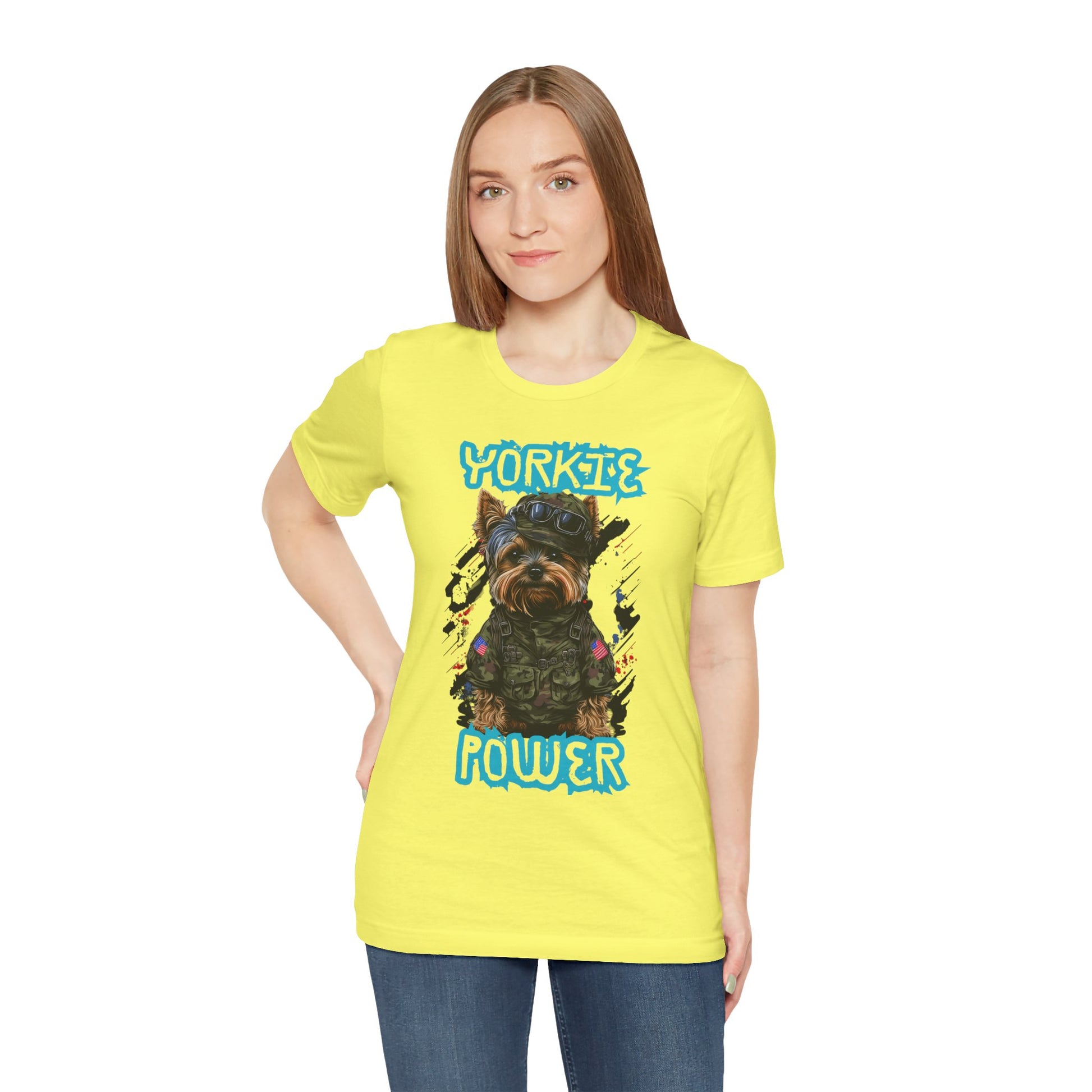 Yorkie Power Unisex Tee