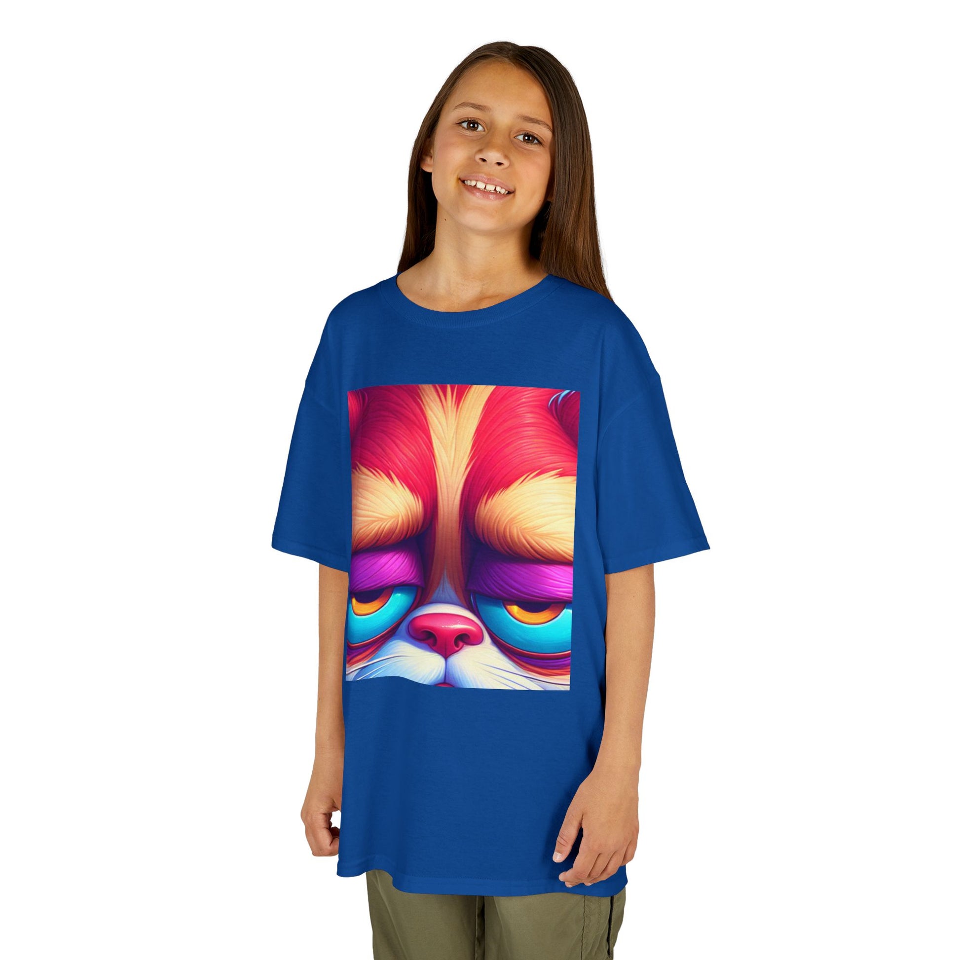 Colorful Grumpy Cat Kids Tee