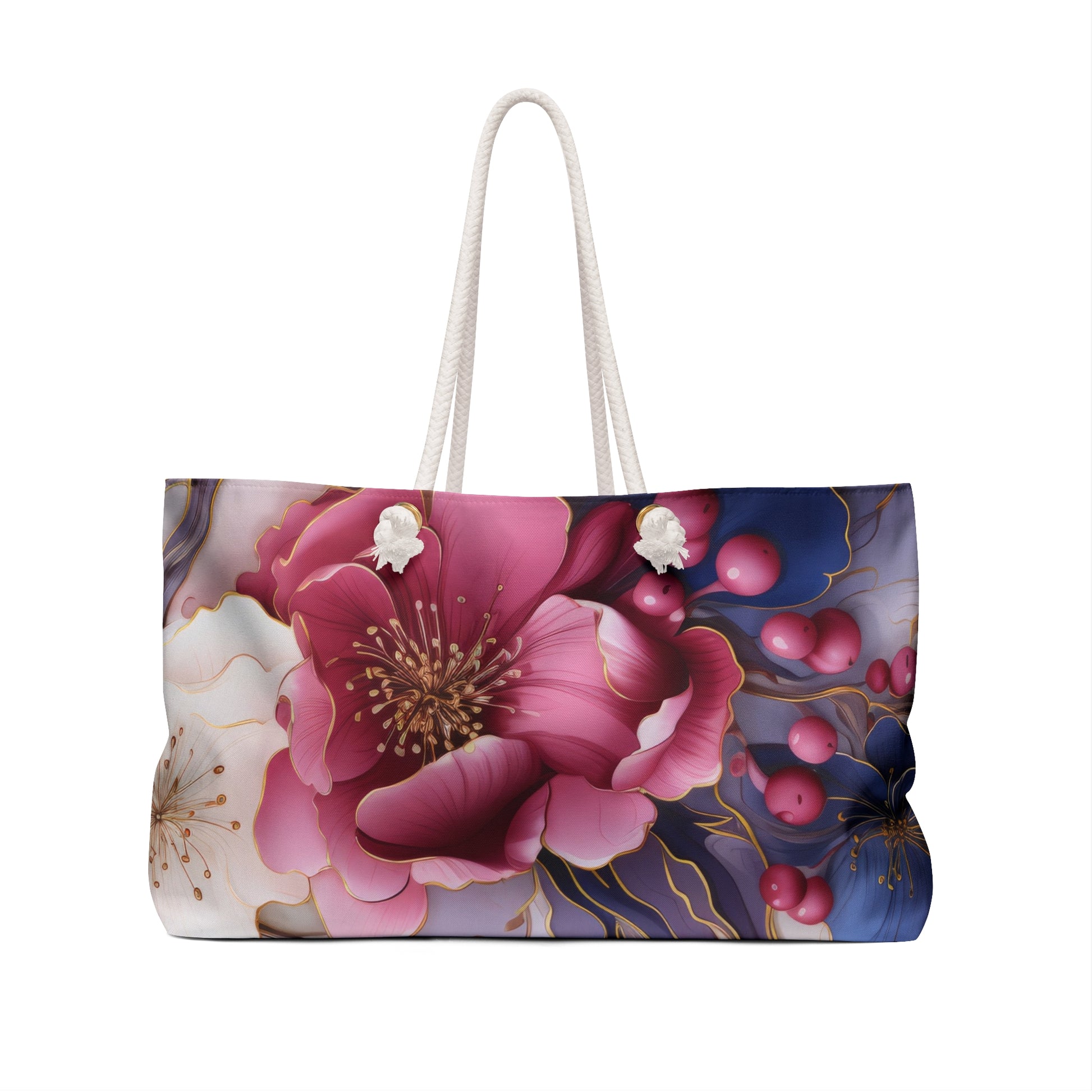 Chic Floral Weekender Bag