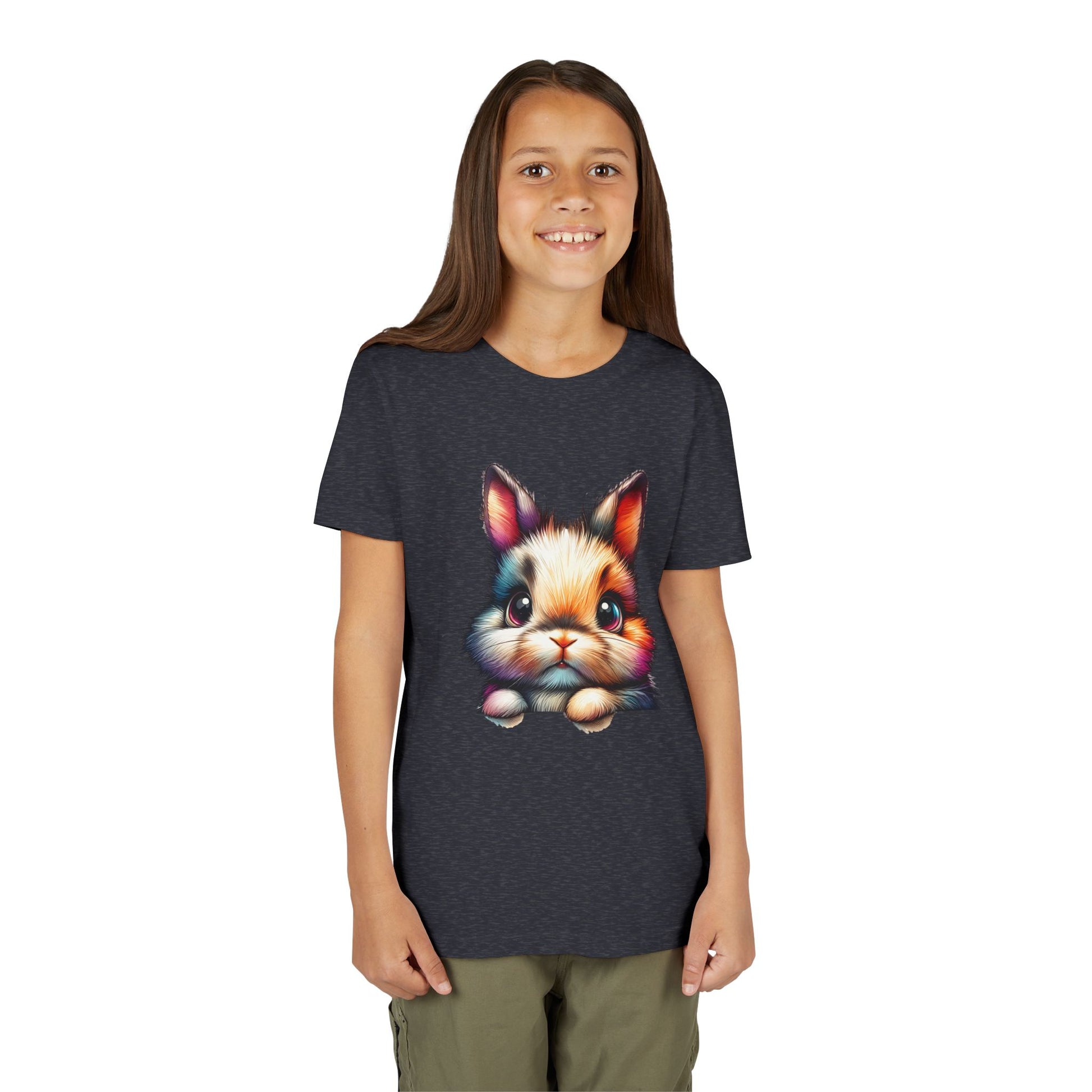 Colorful Bunny Youth Short Sleeve Tee