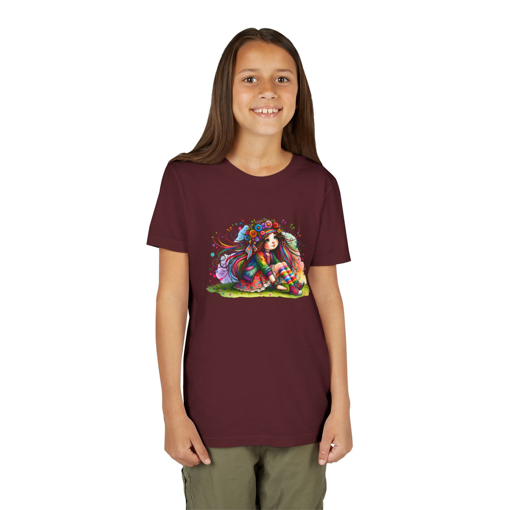 Whimsical Floral Girl Youth Tee