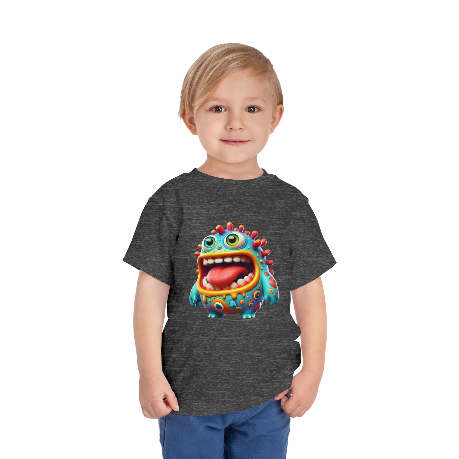Colorful Toddler Tee with Fun Monster Design