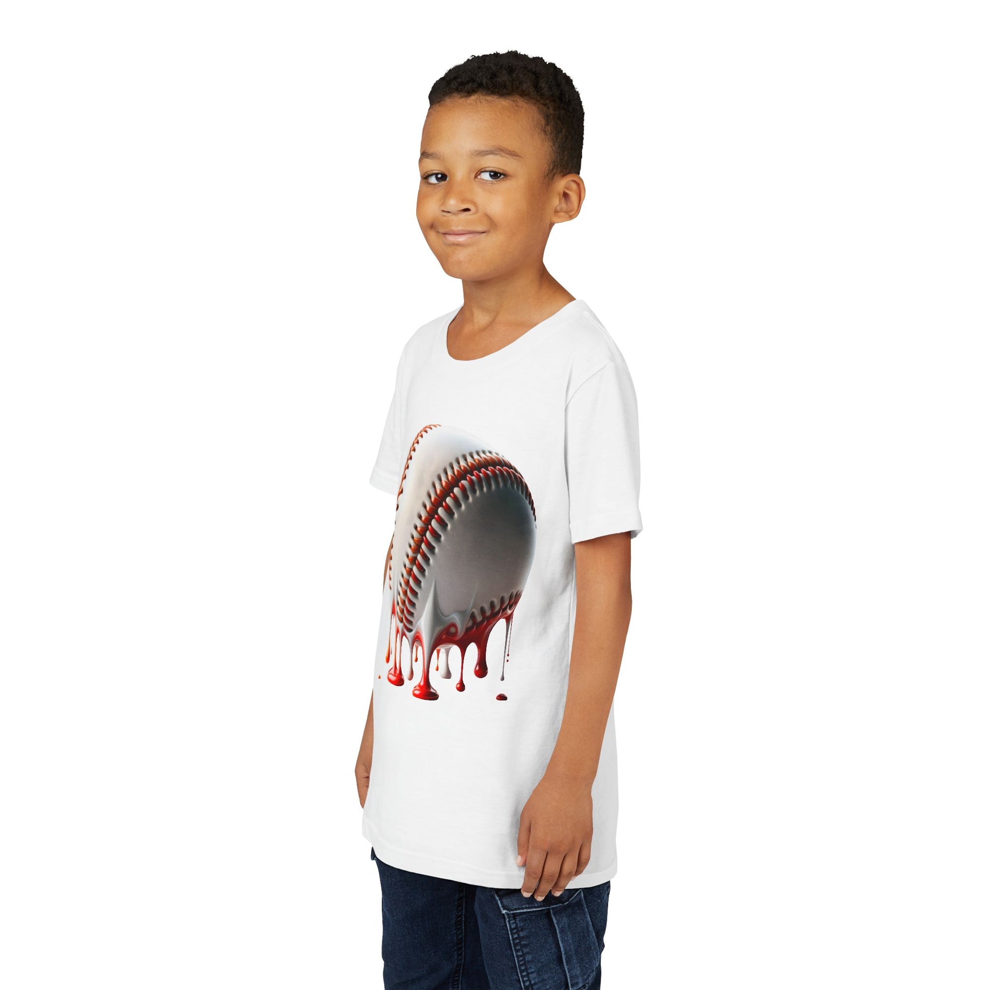 Youth Baseball Inspired Dripping Tee
