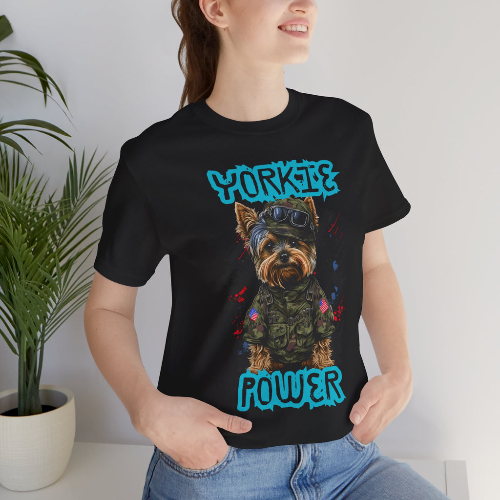Yorkie Power Unisex Tee