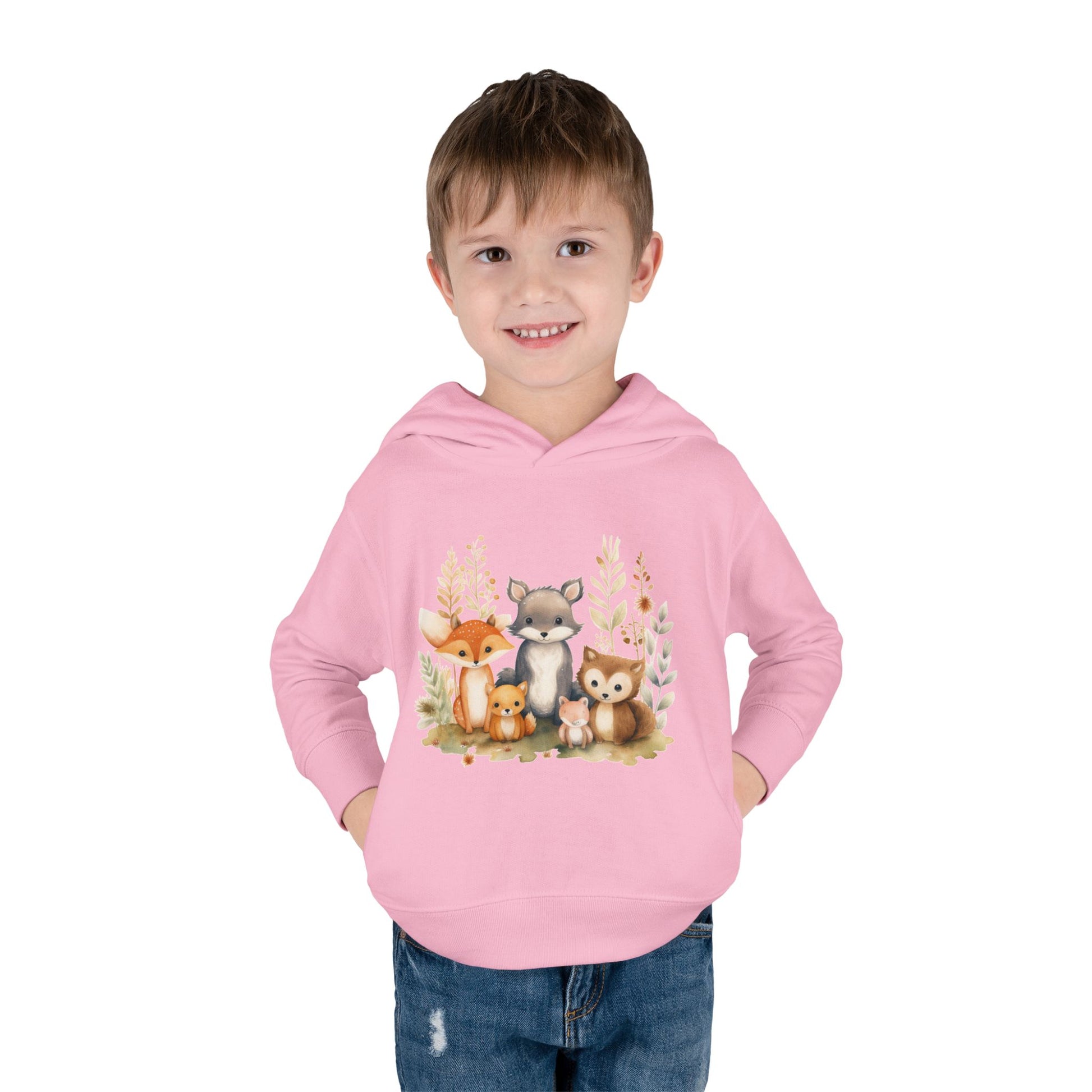 Whimsical Animal Toddler Hoodie