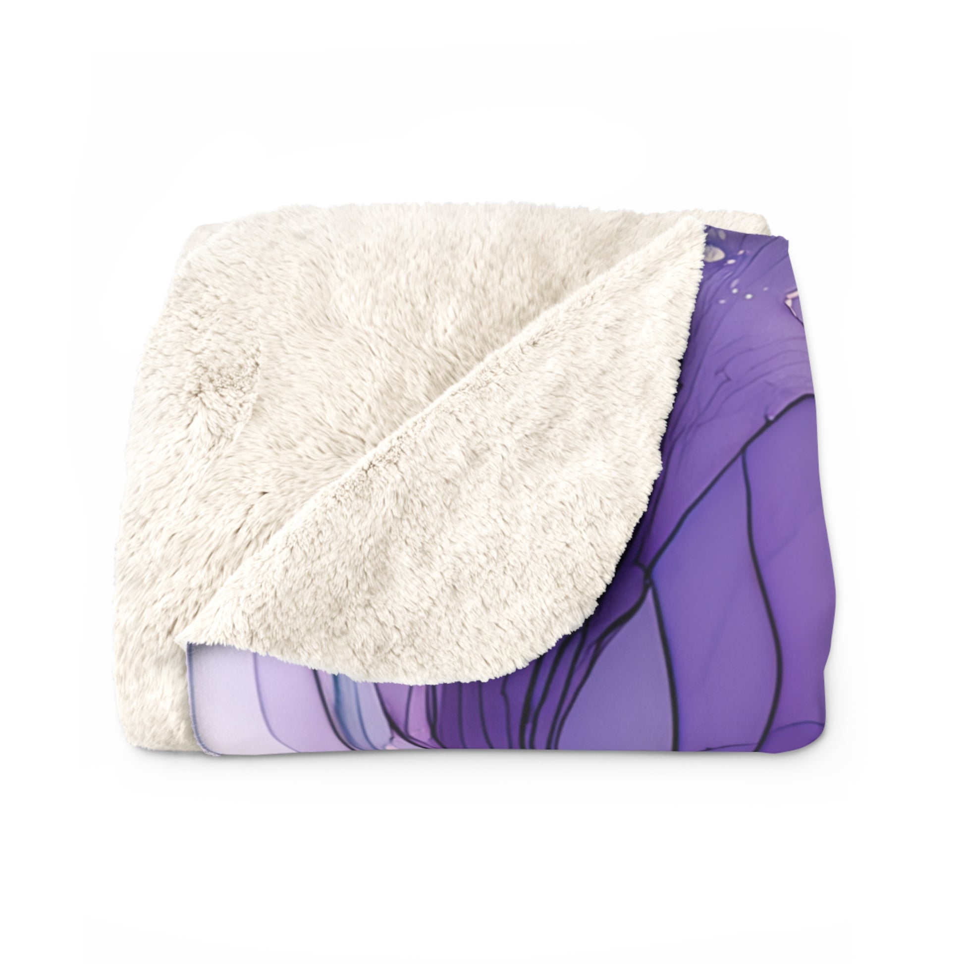 Cozy Floral Sherpa Blanket