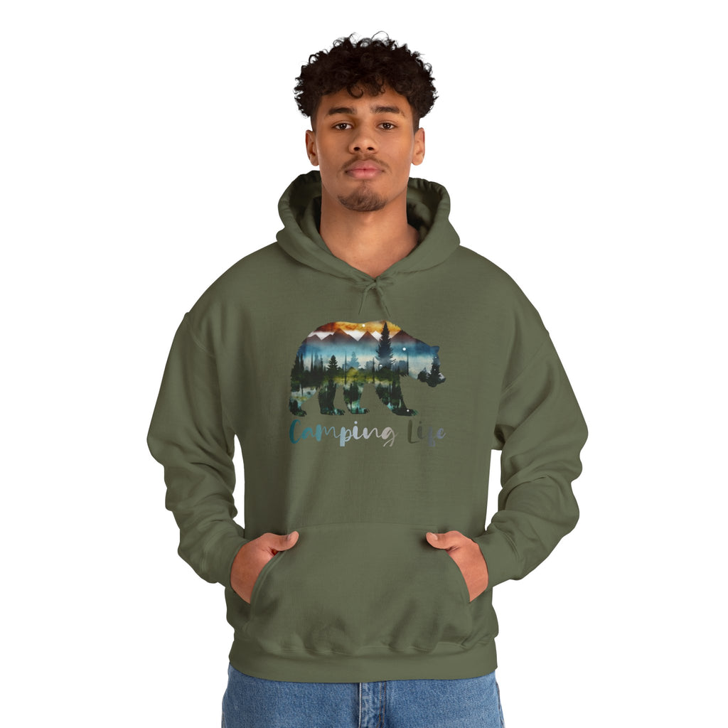 Camping Life Bear Hoodie
