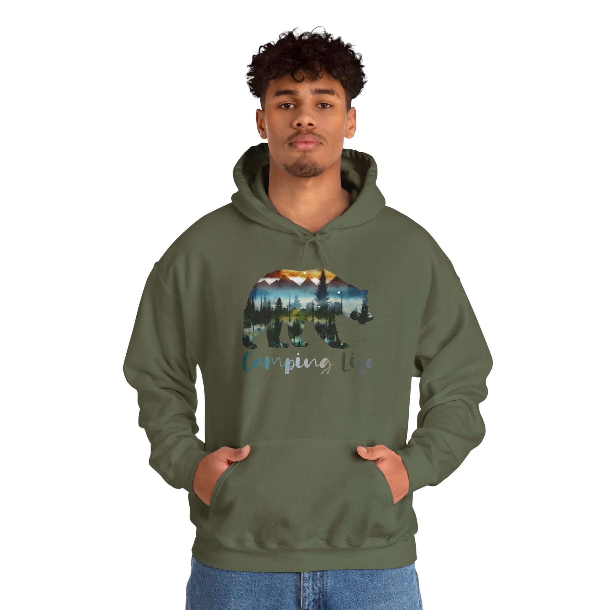 Camping Life Bear Hoodie