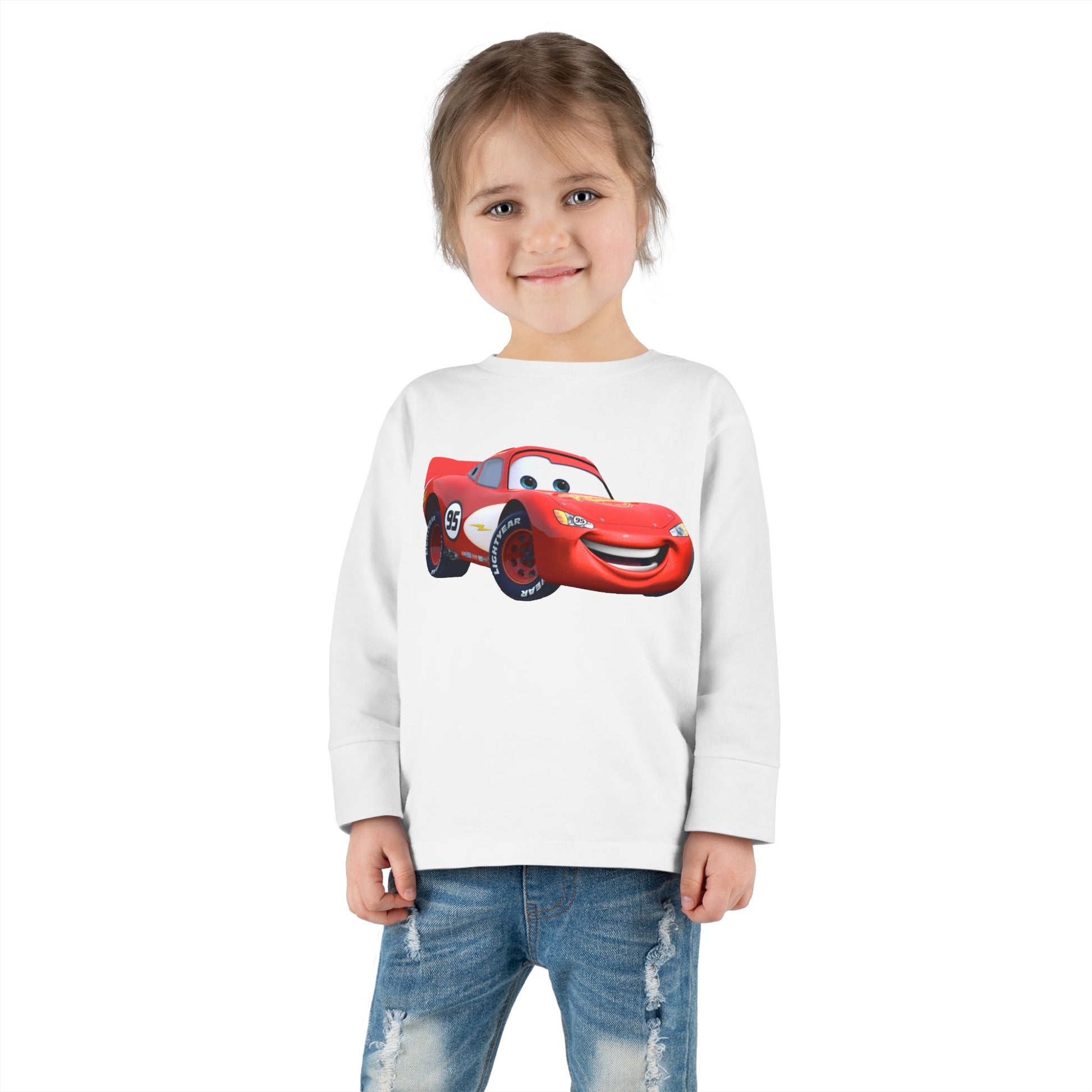 Toddler Cars Graphic Long Sleeve Tee