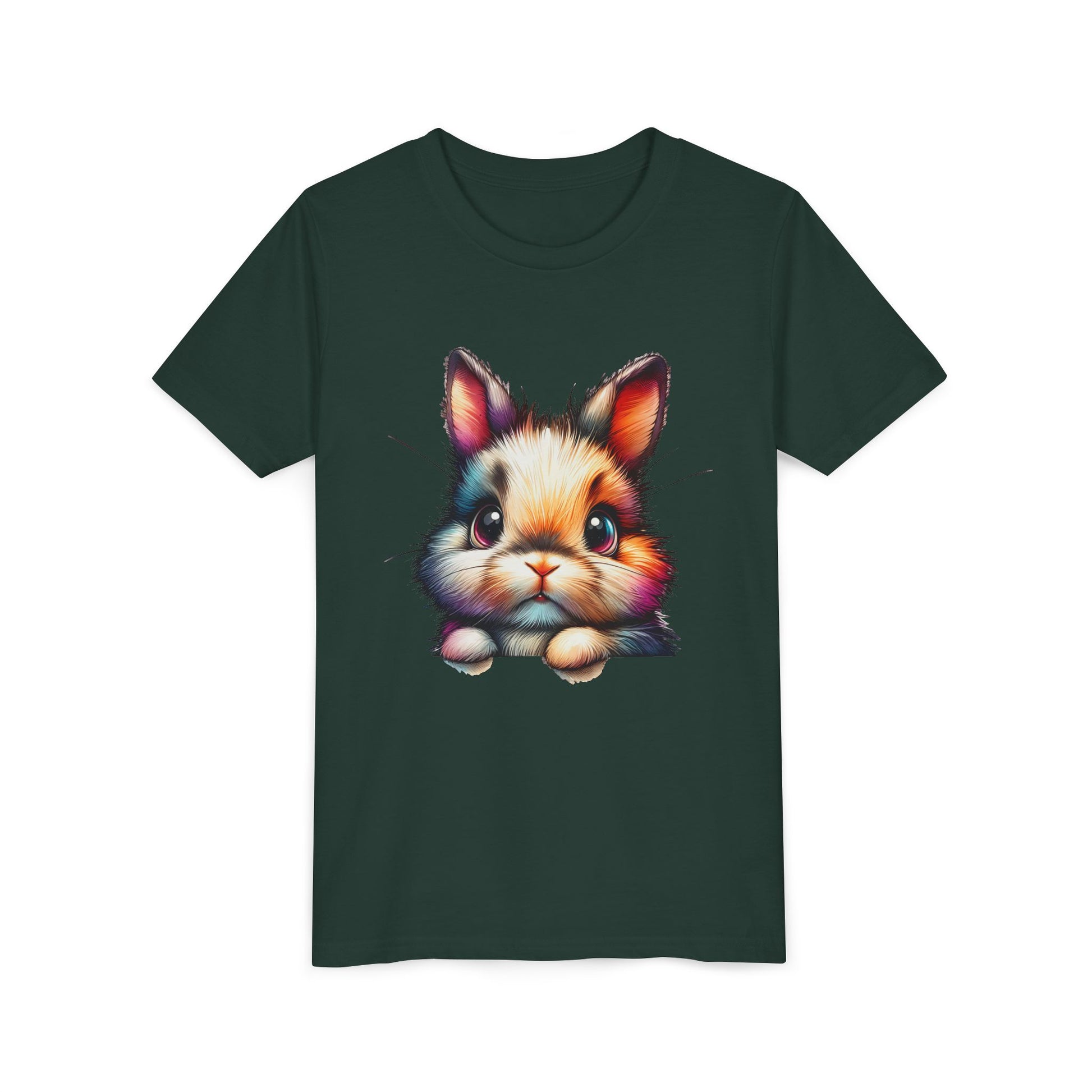 Colorful Bunny Youth Short Sleeve Tee