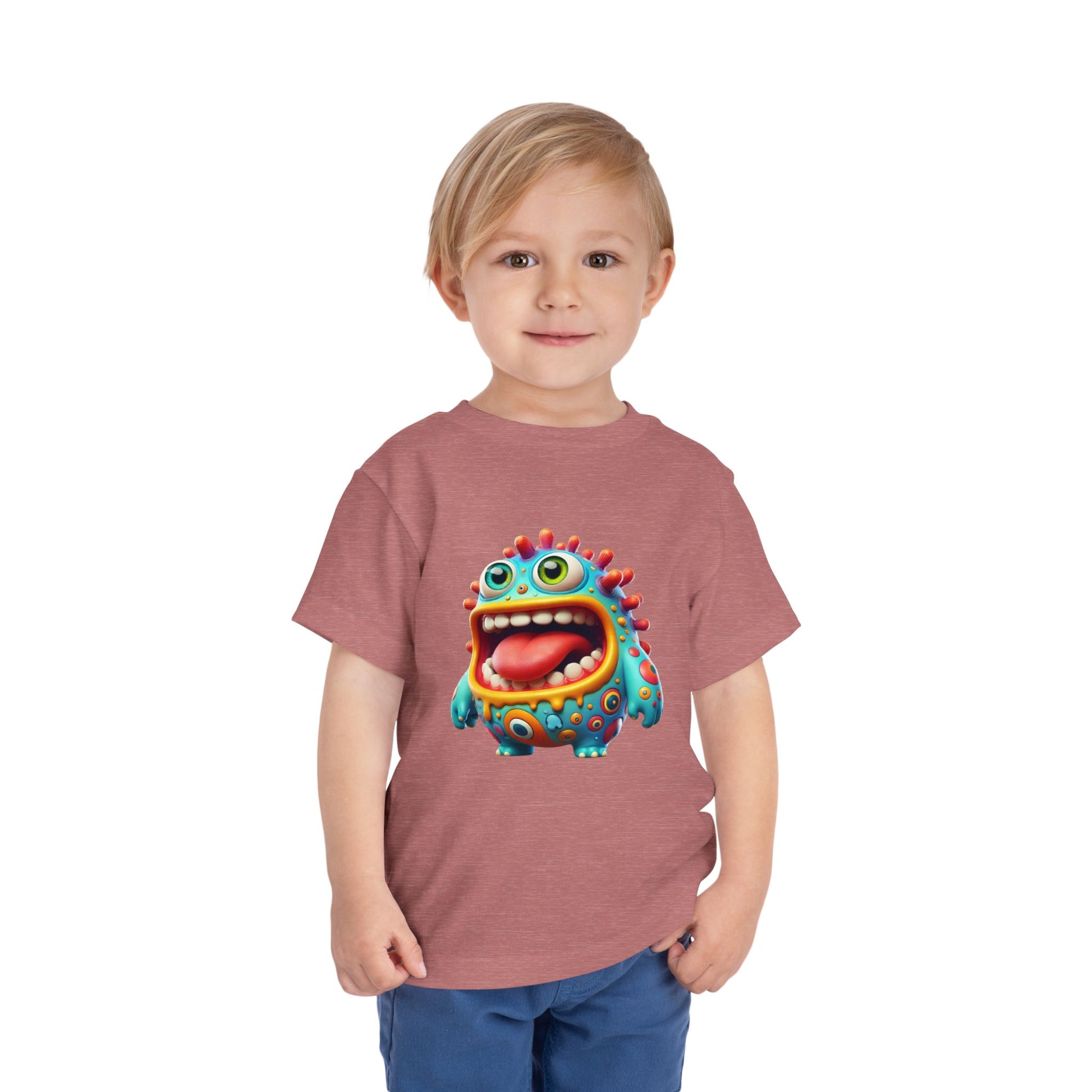 Colorful Toddler Tee with Fun Monster Design