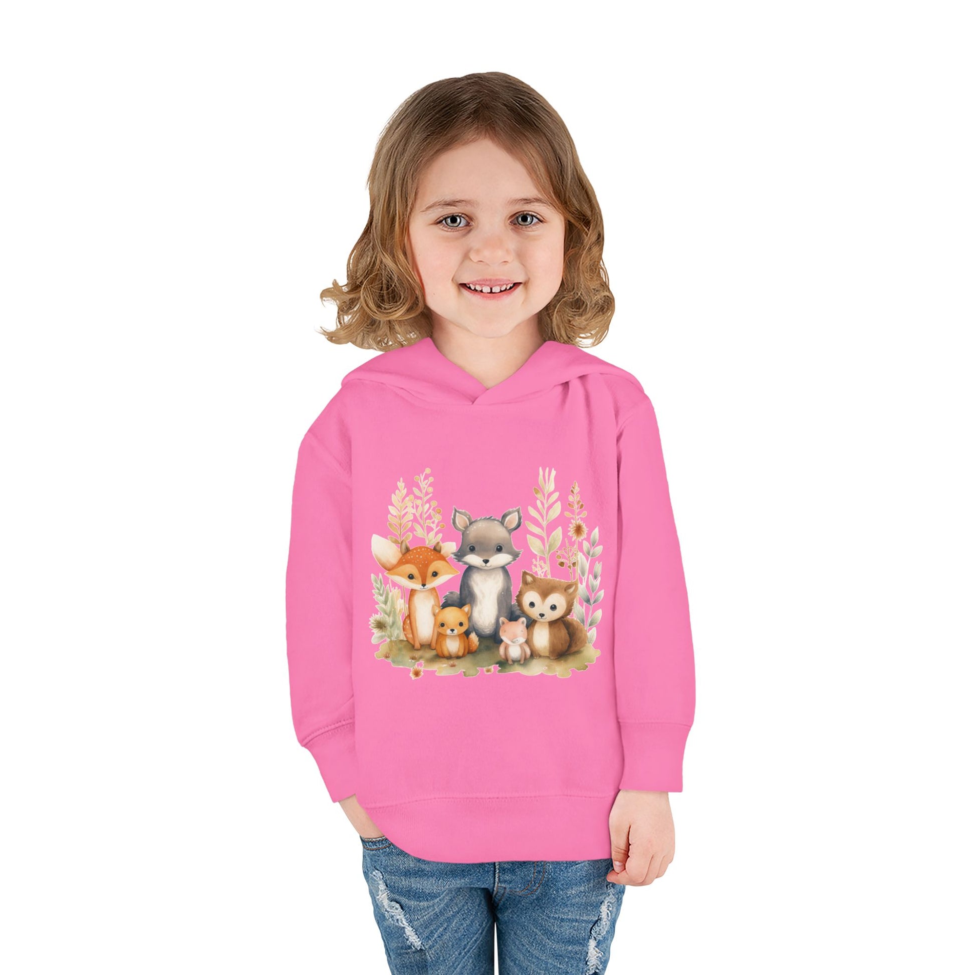 Whimsical Animal Toddler Hoodie