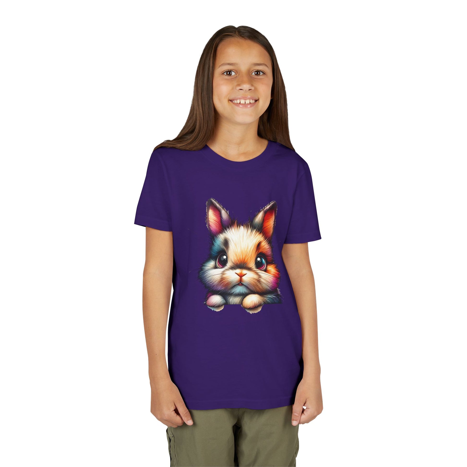 Colorful Bunny Youth Short Sleeve Tee