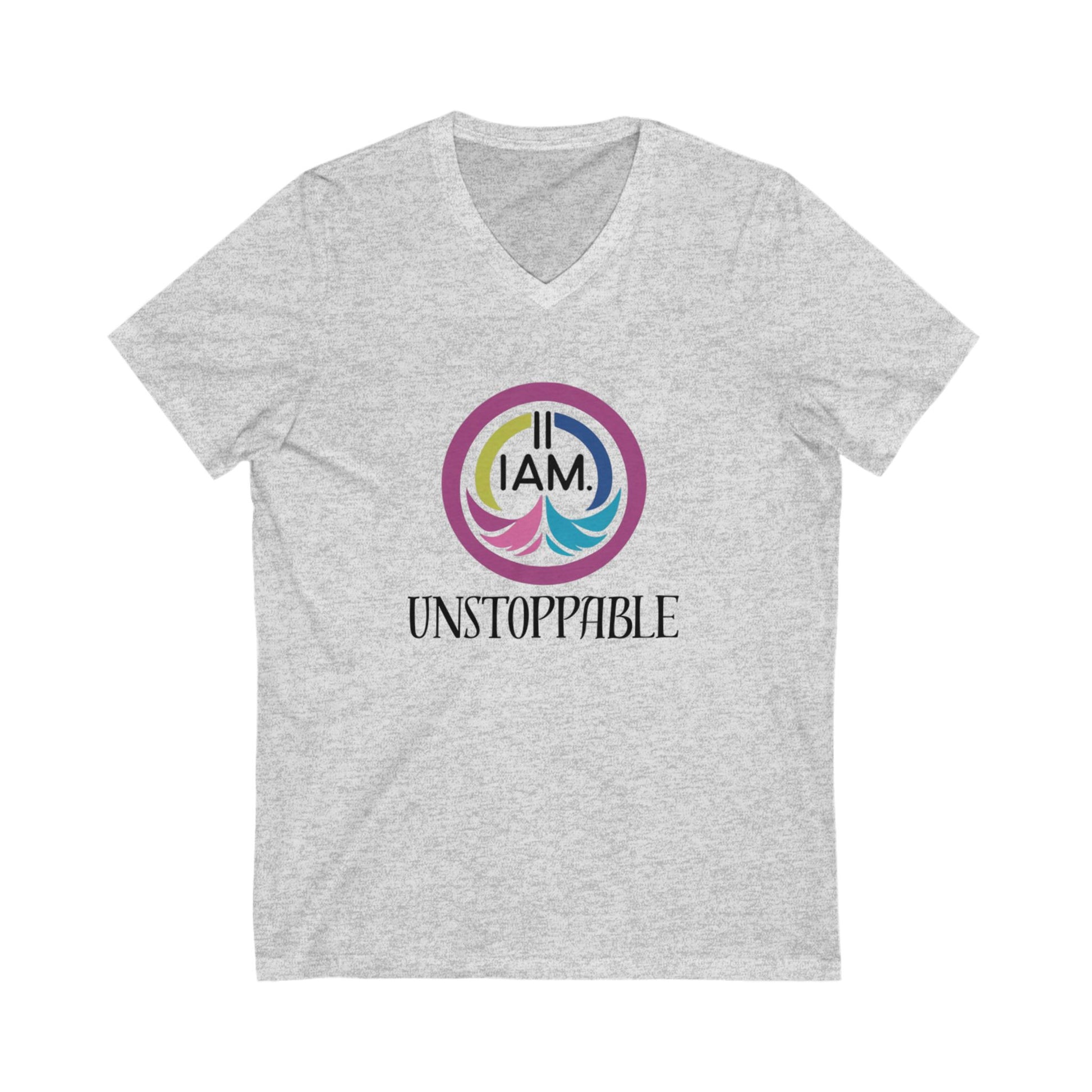 Unstoppable V-Neck Tee for Empowerment