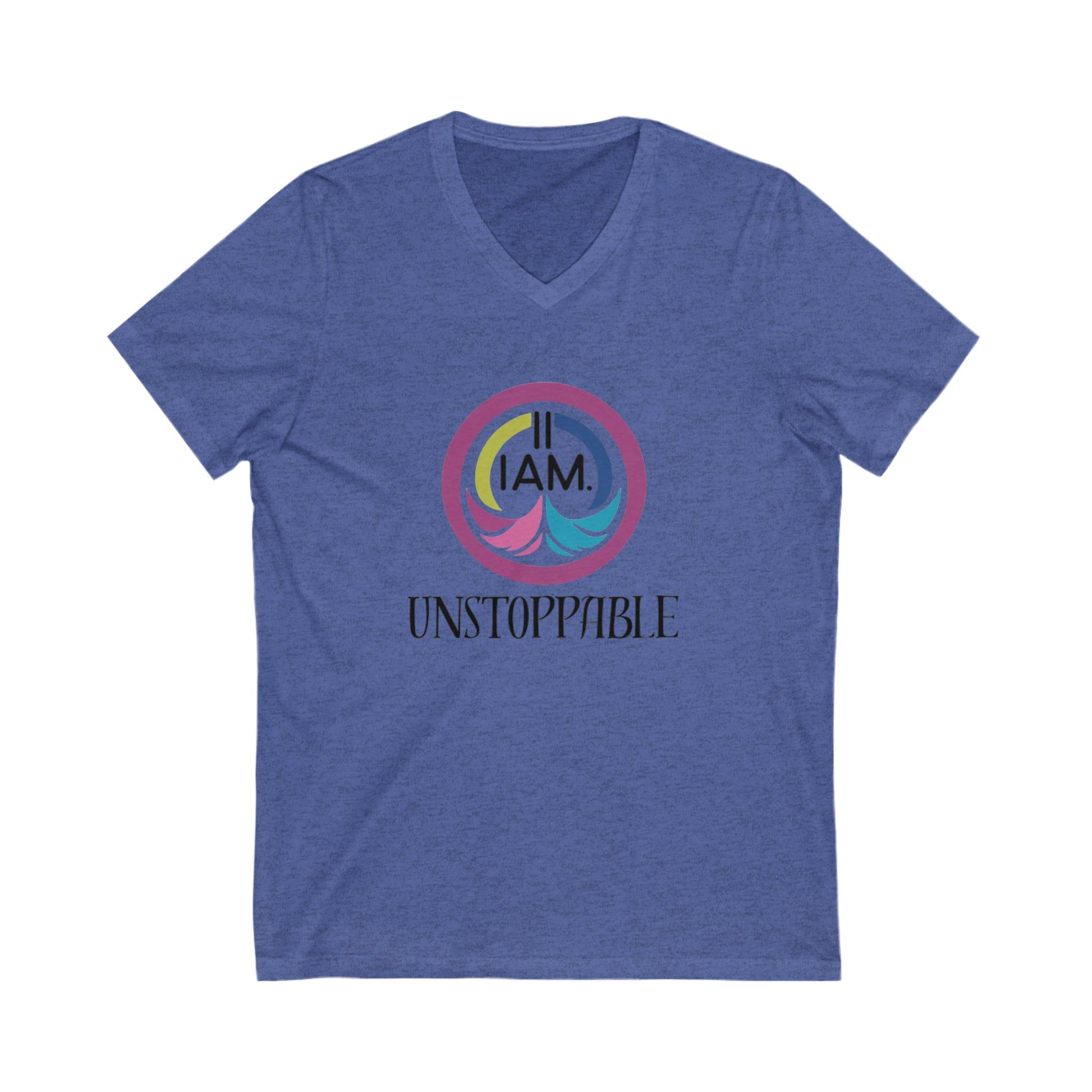 Unstoppable V-Neck Tee for Empowerment